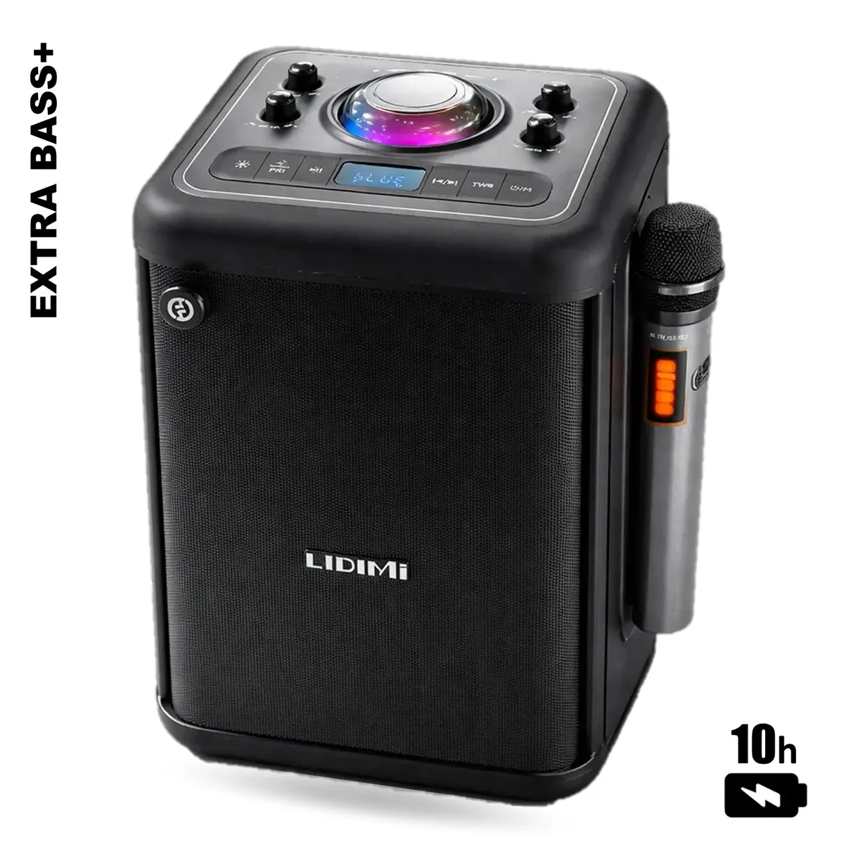 LIDIMI - Parlante Portátil Bluetooth Lidimi Ld-s998 Extra Bass+ Usb Negro