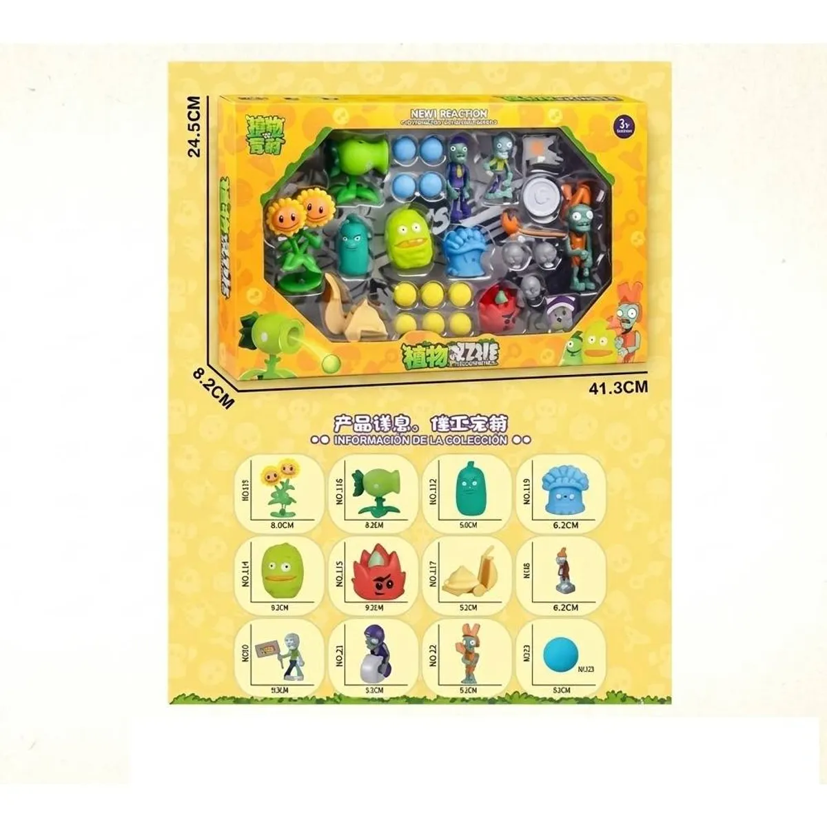 GENERICO - Plantas vs Zombies 11 figuras
