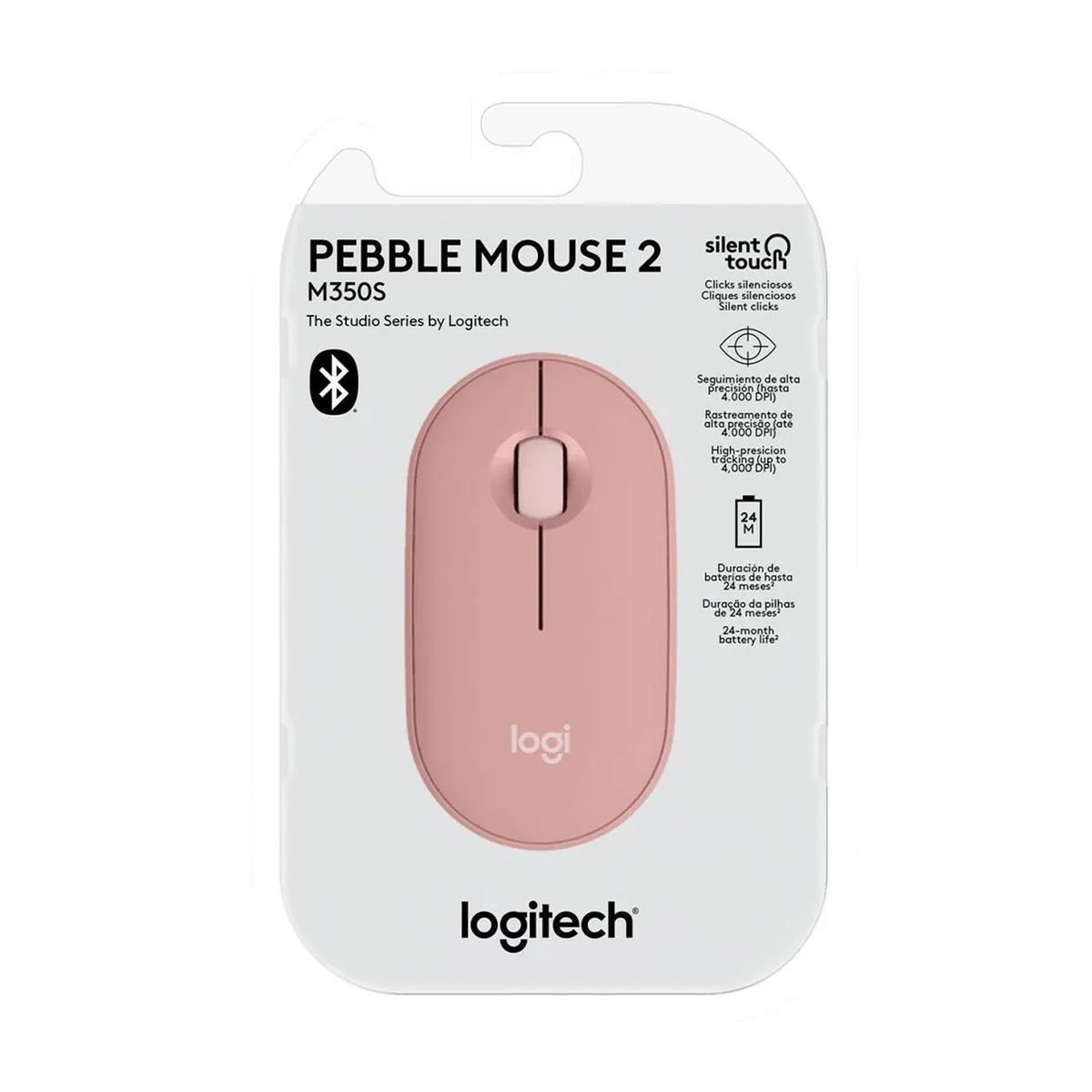 LOGITECH - MOUSE LOGITECH PEBBLE 2 M350S BLUETOOTH WIRELESS ROSE