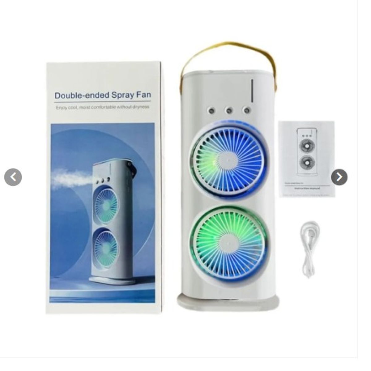 GENERICO - Ventilador De Torre Doble Aire Acondicionado Humidificador