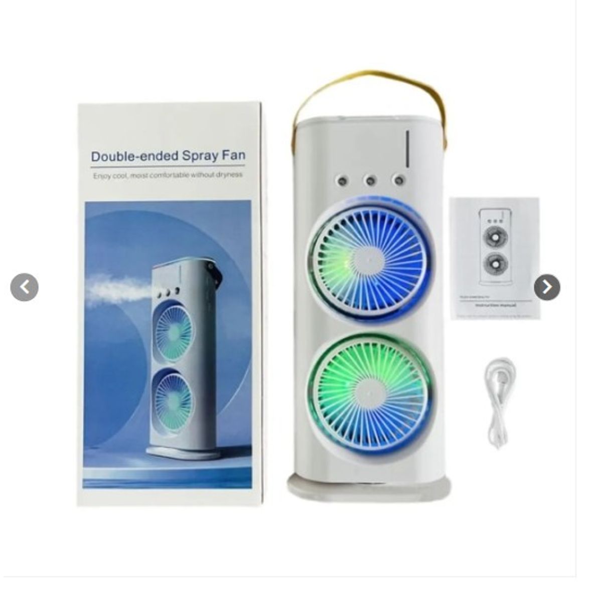 GENERICO - Ventilador De Torre Doble Aire Acondicionado Humidificador