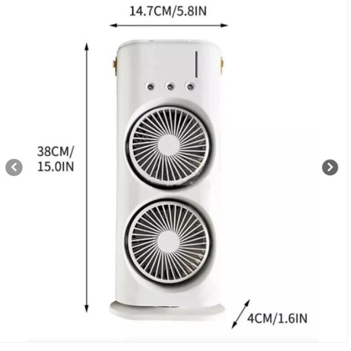 GENERICO - Ventilador De Torre Doble Aire Acondicionado Humidificador
