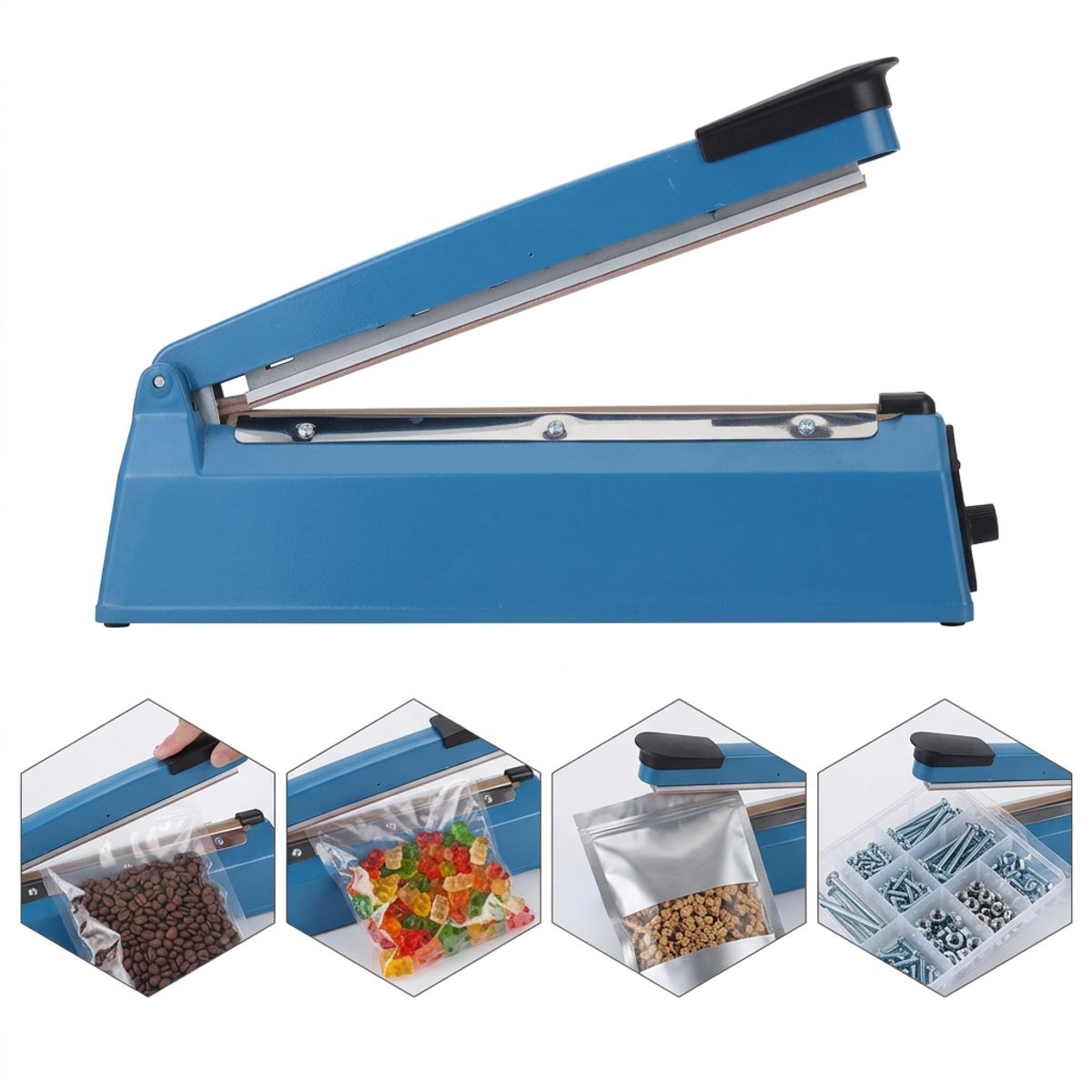 OEM - Selladora 30cm Manual de Bolsas Plásticas y Mylar - Herramienta de Empaque para Emprendedores