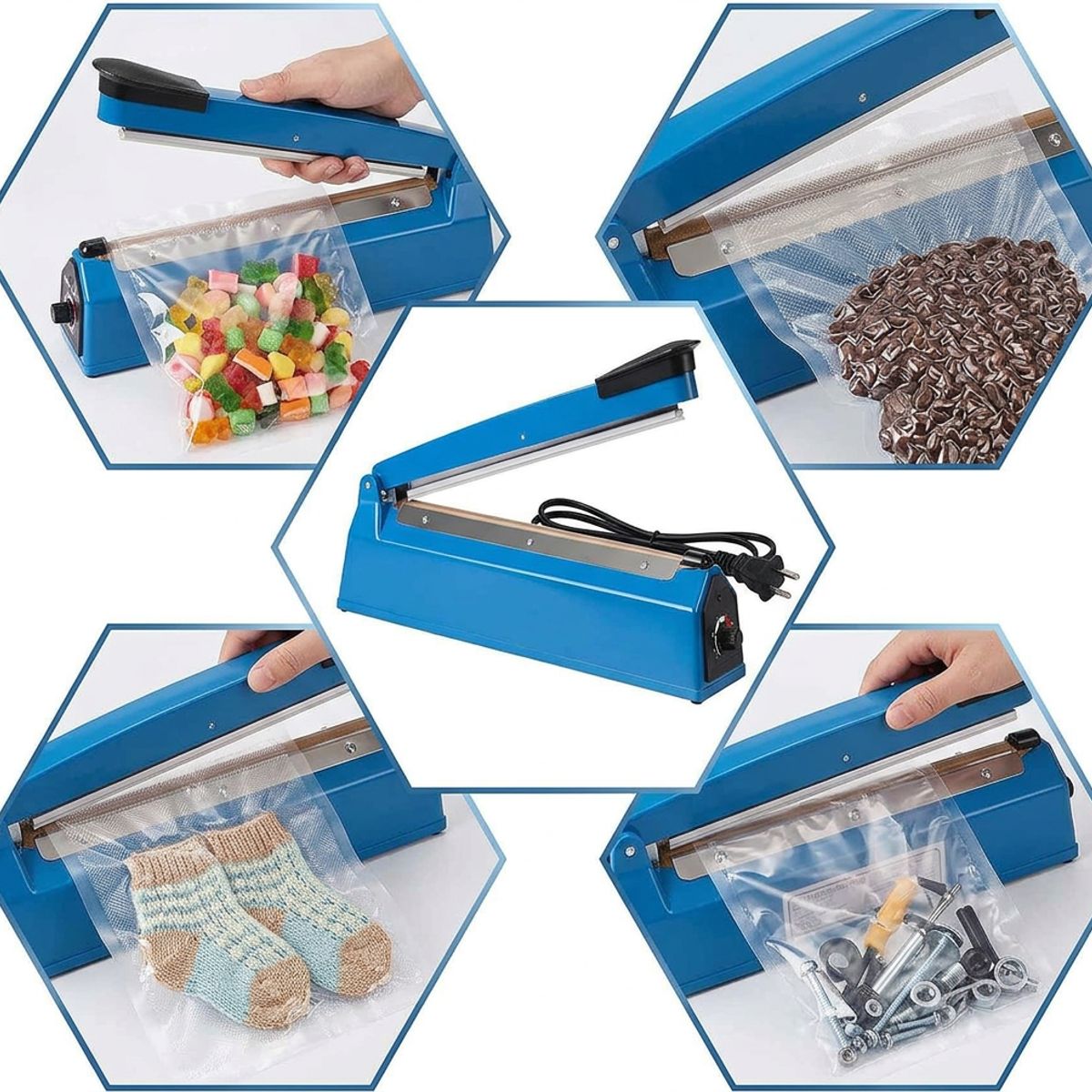 OEM - Selladora de Bolsas por Impulso 30cm - Máquina de Sellado Térmico para Plástico, Mylar y Kraft