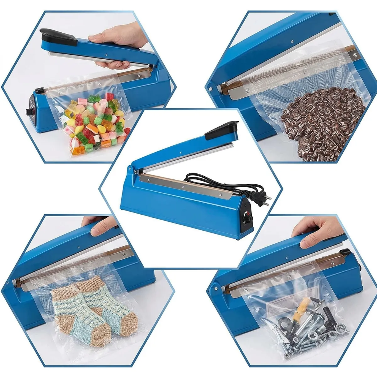 OEM - Selladora de Bolsas por Impulso 30cm - Máquina de Sellado Térmico para Plástico, Mylar y Kraft