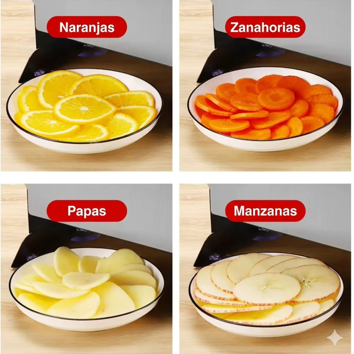 GENERICO - Cortadora Rebanadora Manual para Frutas Verduras