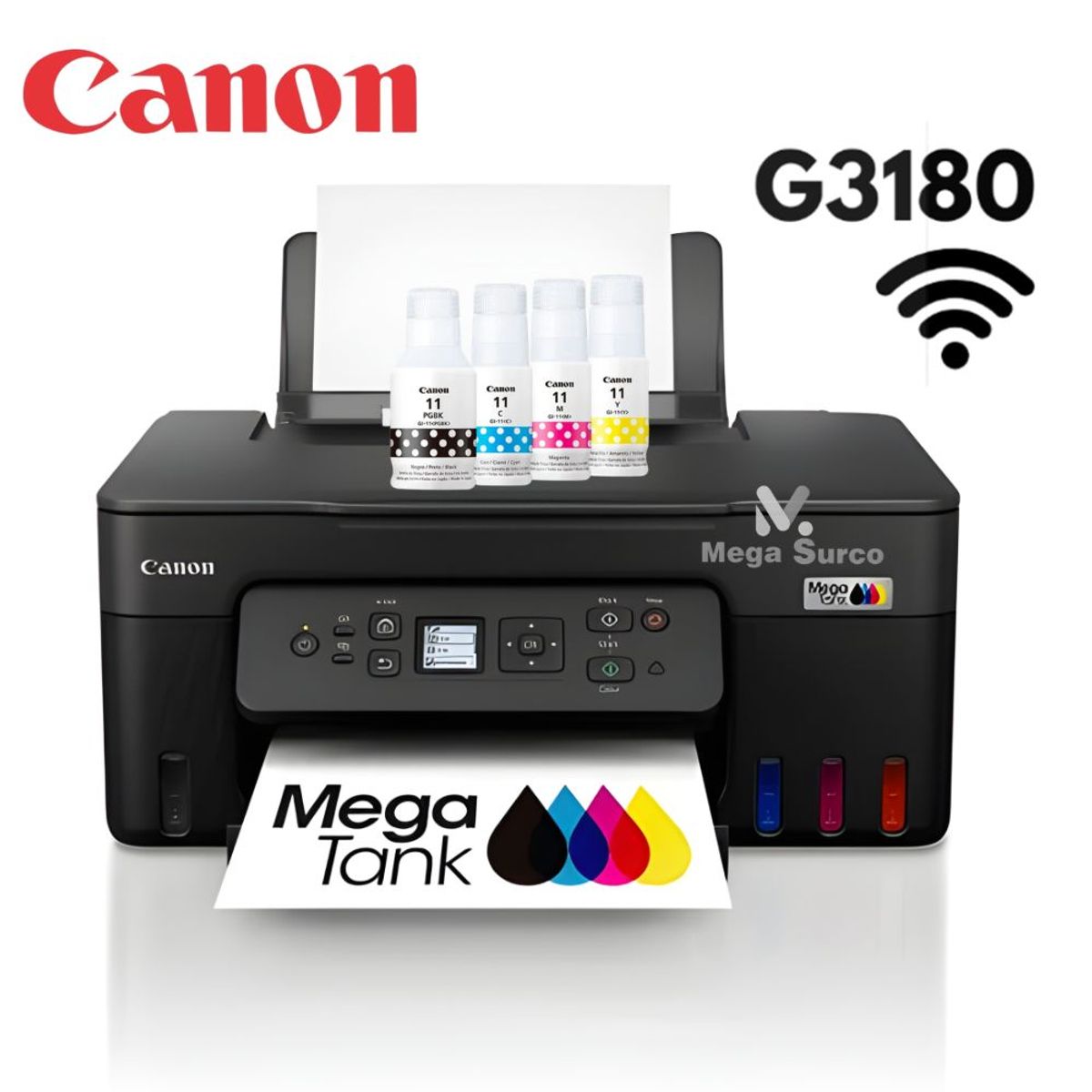 CANON - Impresora Multifuncional Canon G3180 Wifi Duplex