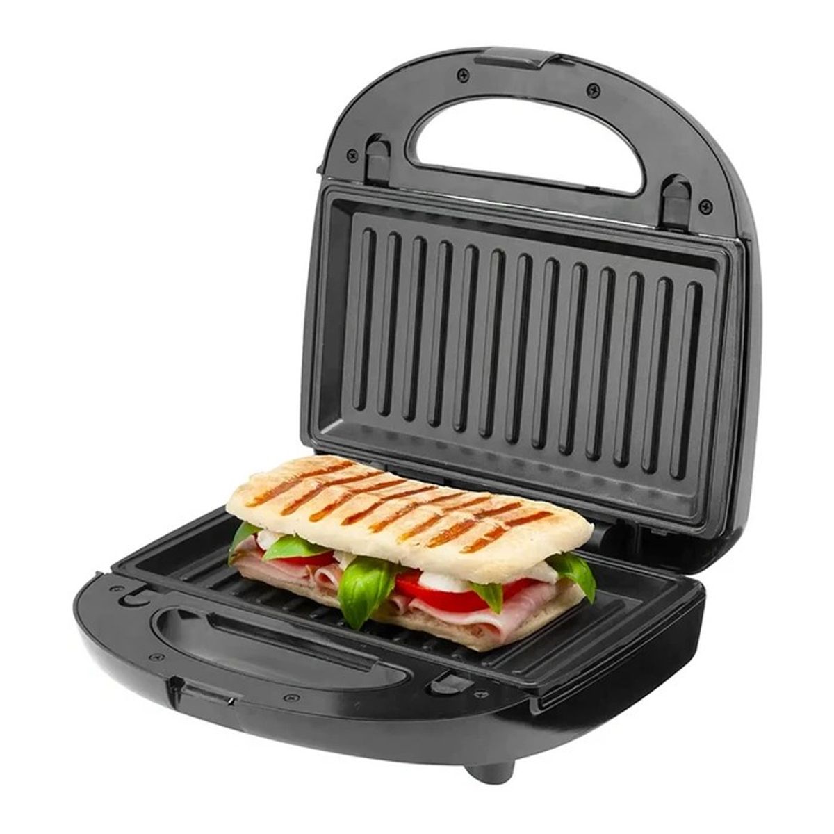 OEM - Parrilla Eléctrica de Contacto 2 en 1 - Perfecta para Sándwiches Gourmet, Hamburguesas y Carnes