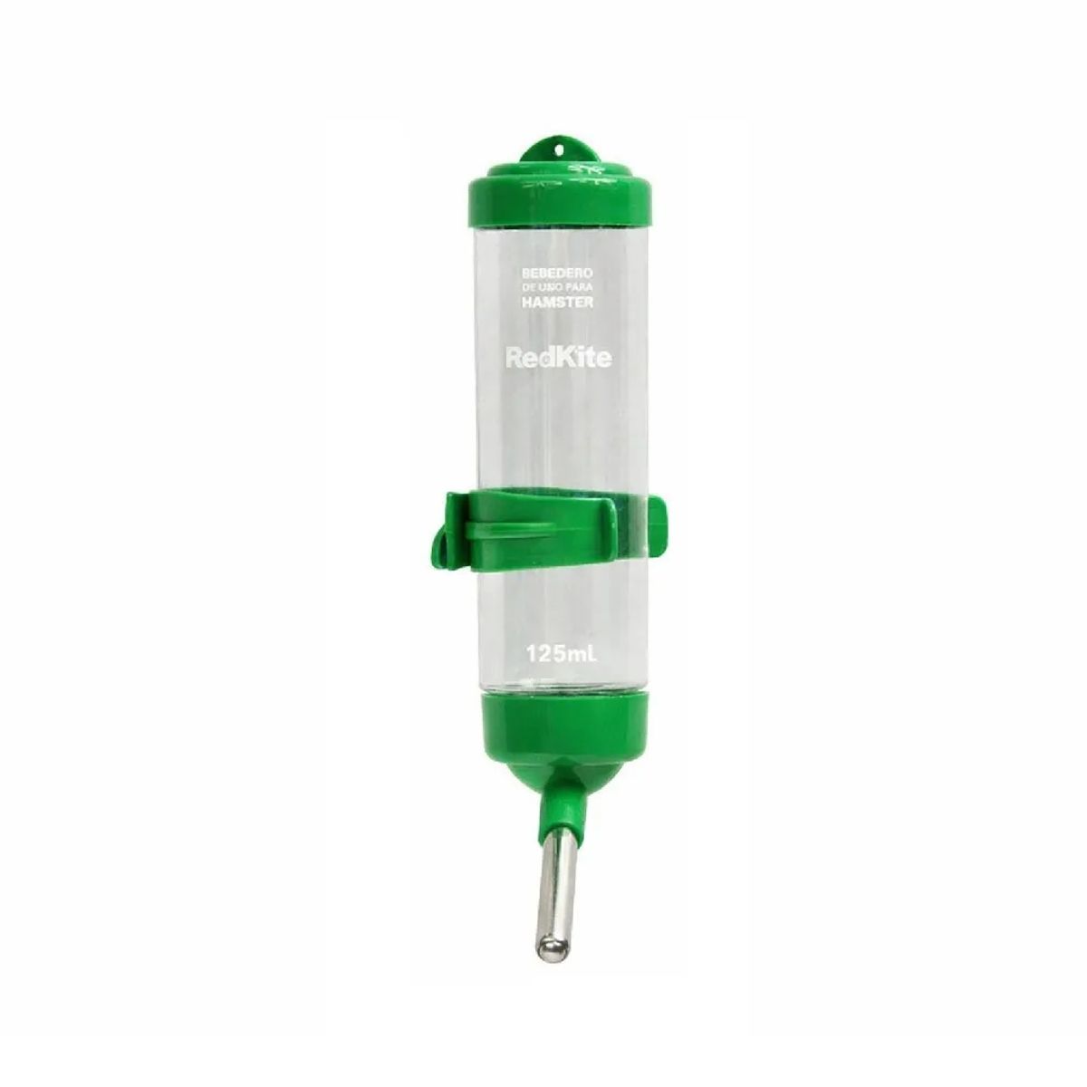 GENERICO - Bebedero de botella para hamster con válvula 125 ml verde