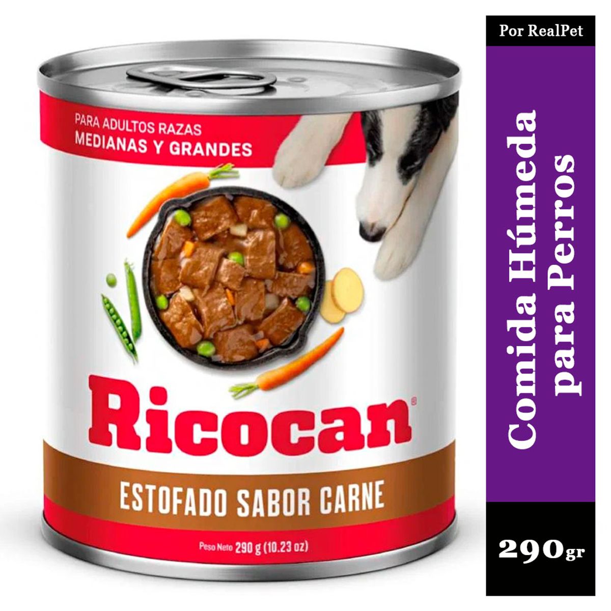 Estofado para Perro Mediano Grande Ricocan Carne 290gr, marca RICOCAN - Foto Principal