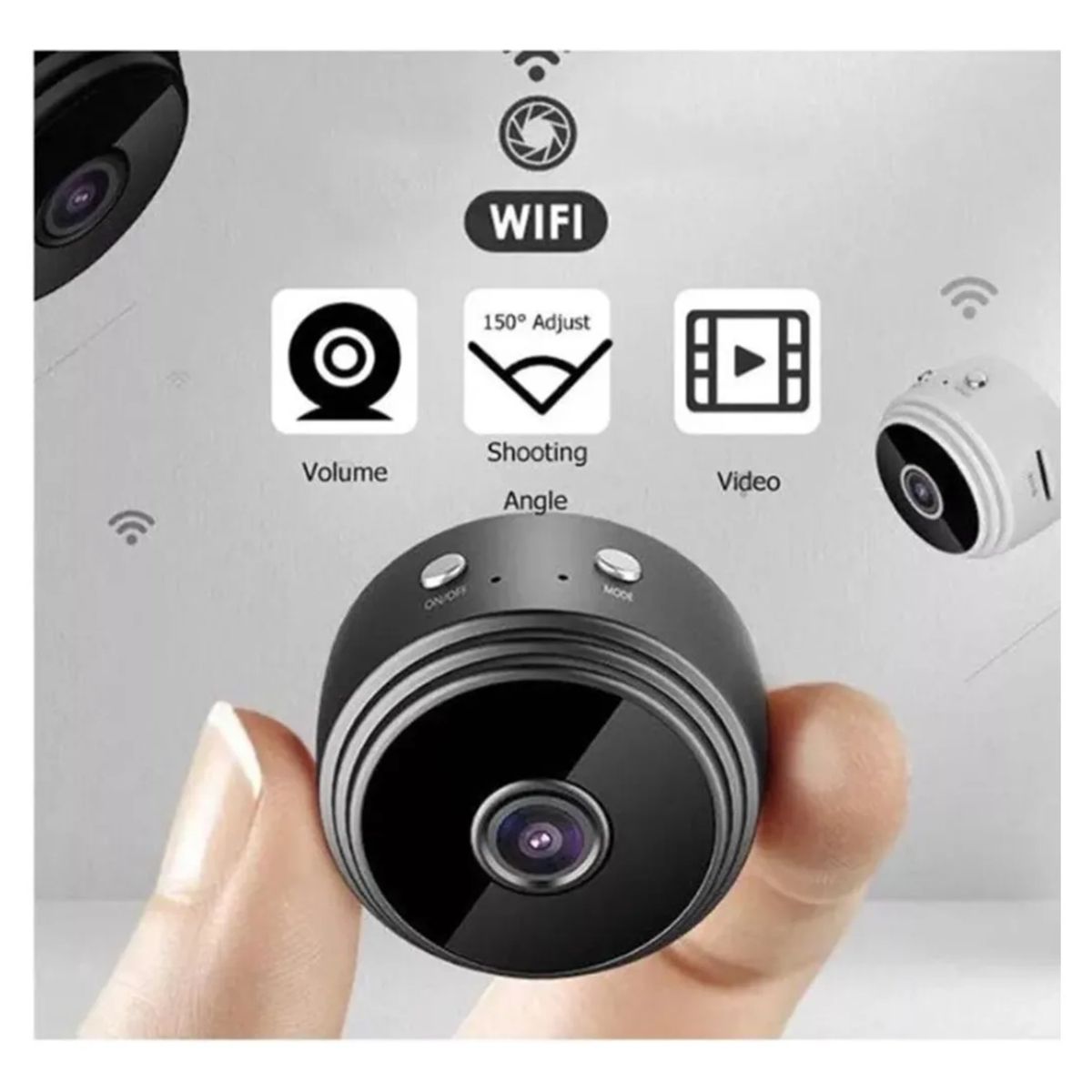 GENERICO - Mini Cámara Espía WiFi A9 1080p con Visión Nocturna