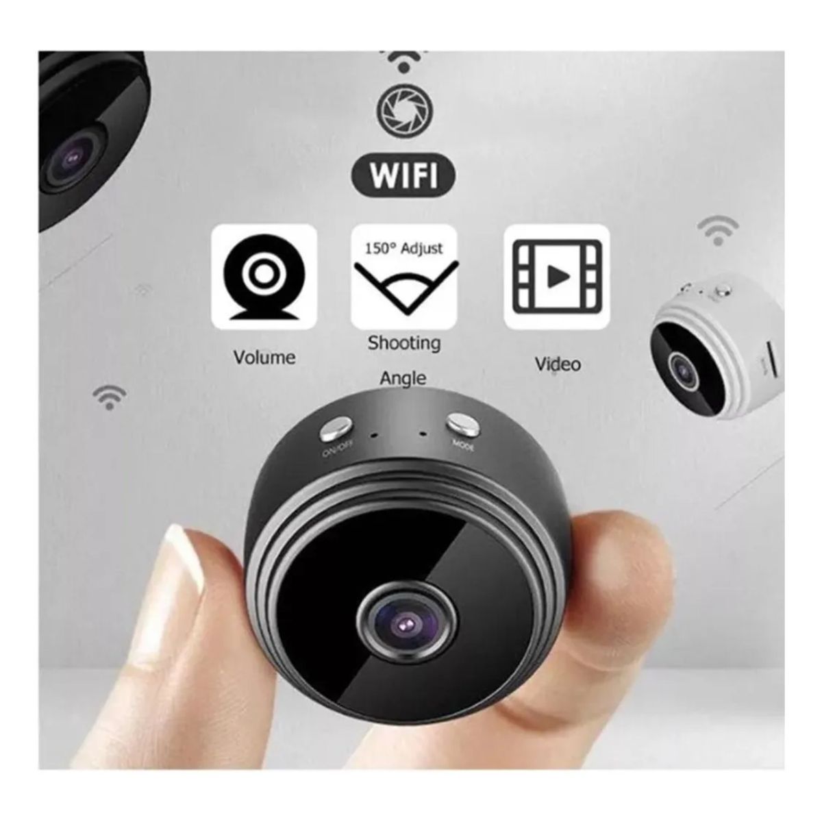 GENERICO - Mini Cámara Espía WiFi A9 1080p con Visión Nocturna