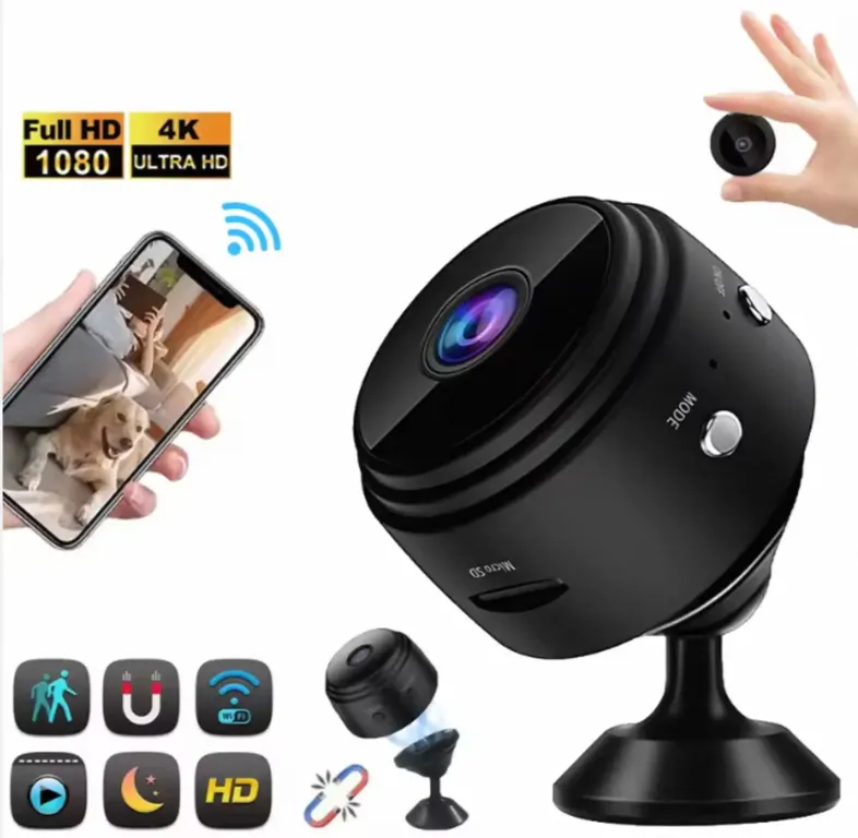 Mini Cámara Espía WiFi A9 HD 1080p Cámara de Vigilancia con Visión Nocturna  y Control desde Celular | Sodimac Perú