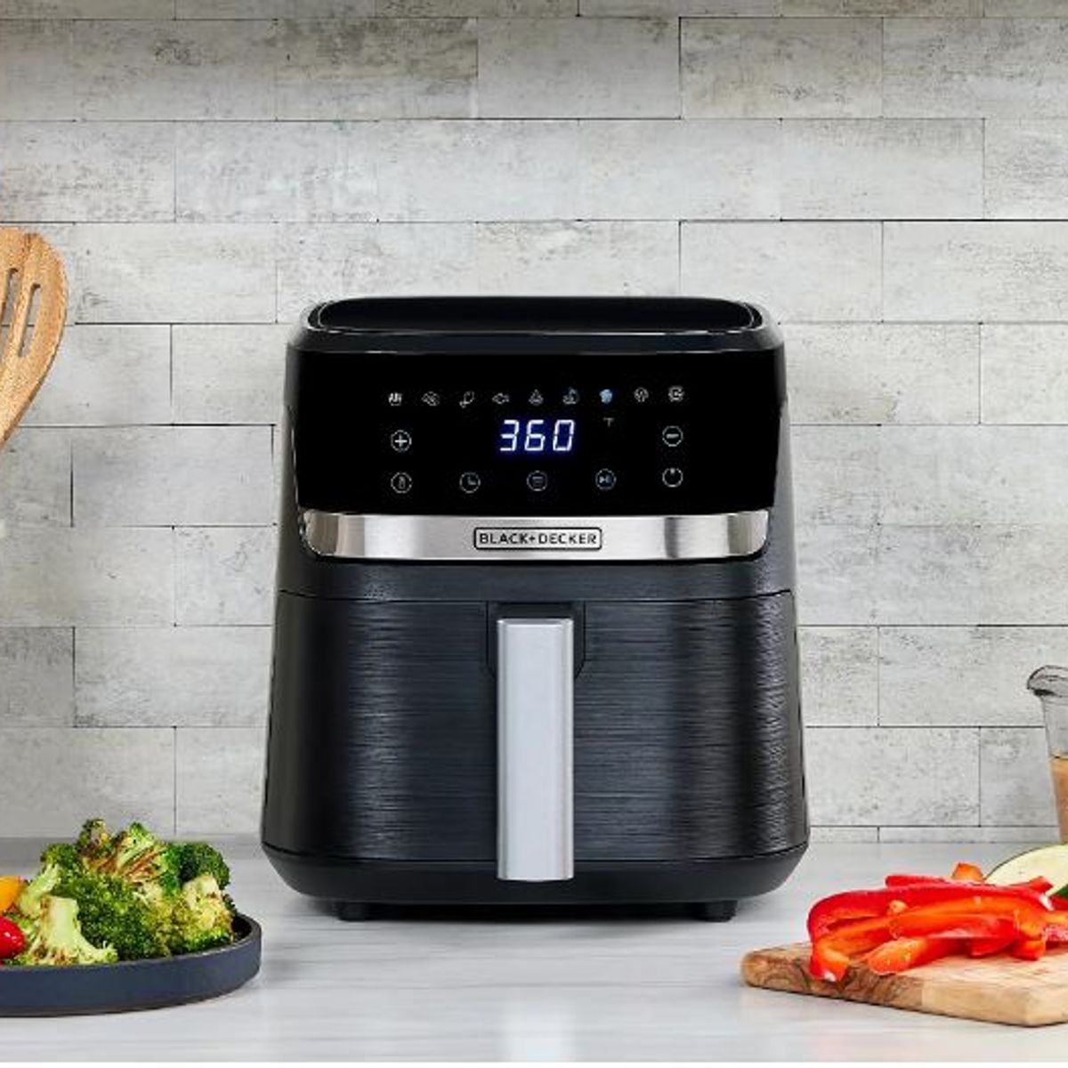 BLACK - Freidora de Aire BLACK+DECKER 4.4 Litros AFBD42 Negro