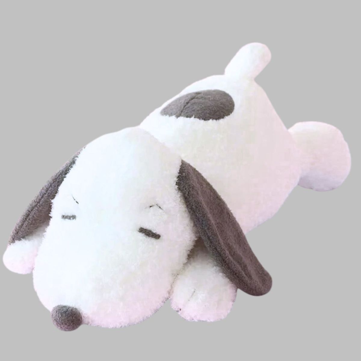 GENERICO - Peluche Soopy Dormido Blanco - Mide 33 cms largo