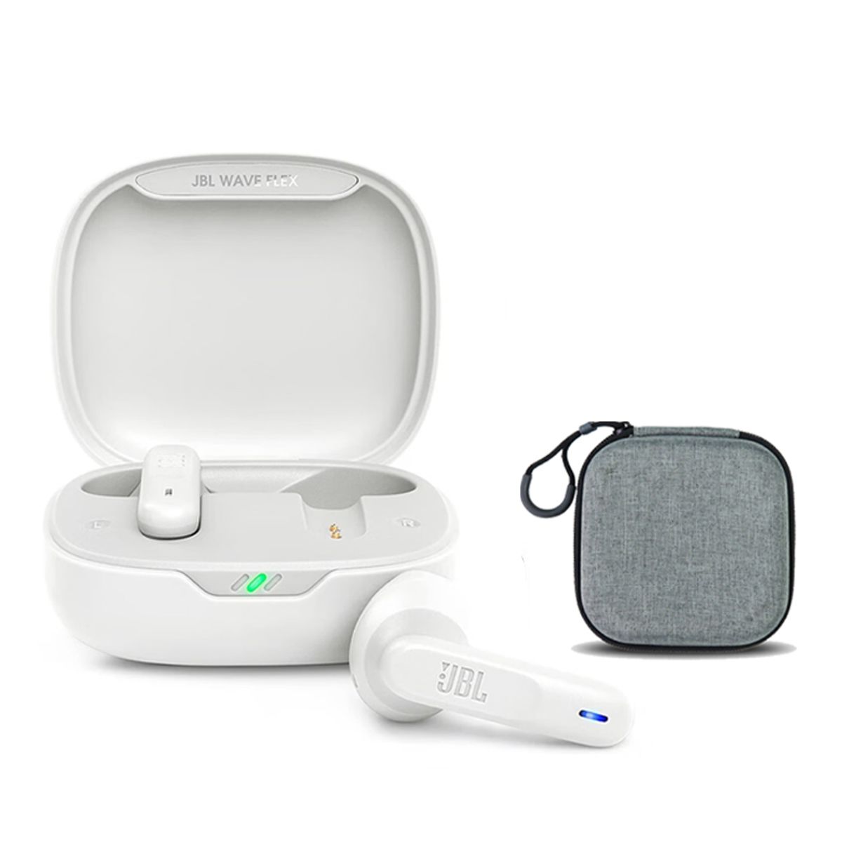 JBL - Audífonos JBL Wave Flex De Bluetooth-Negro y Bolsa almacenamiento