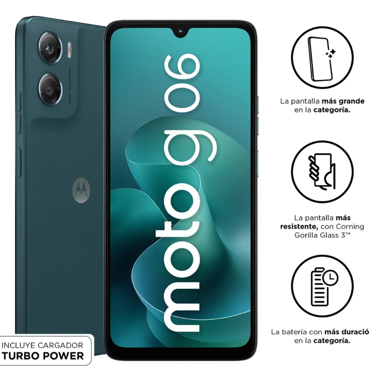 MOTOROLA - Smartphone Moto G06 4+256 Azul