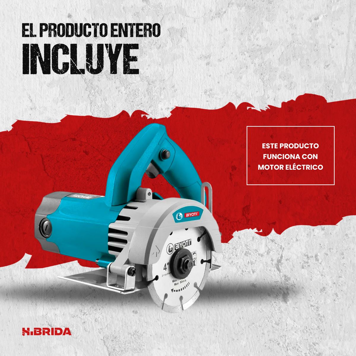 GENERICO - Cortadora De Mármol 110mm Para Cerámicaazulejo 1050w Biyoti