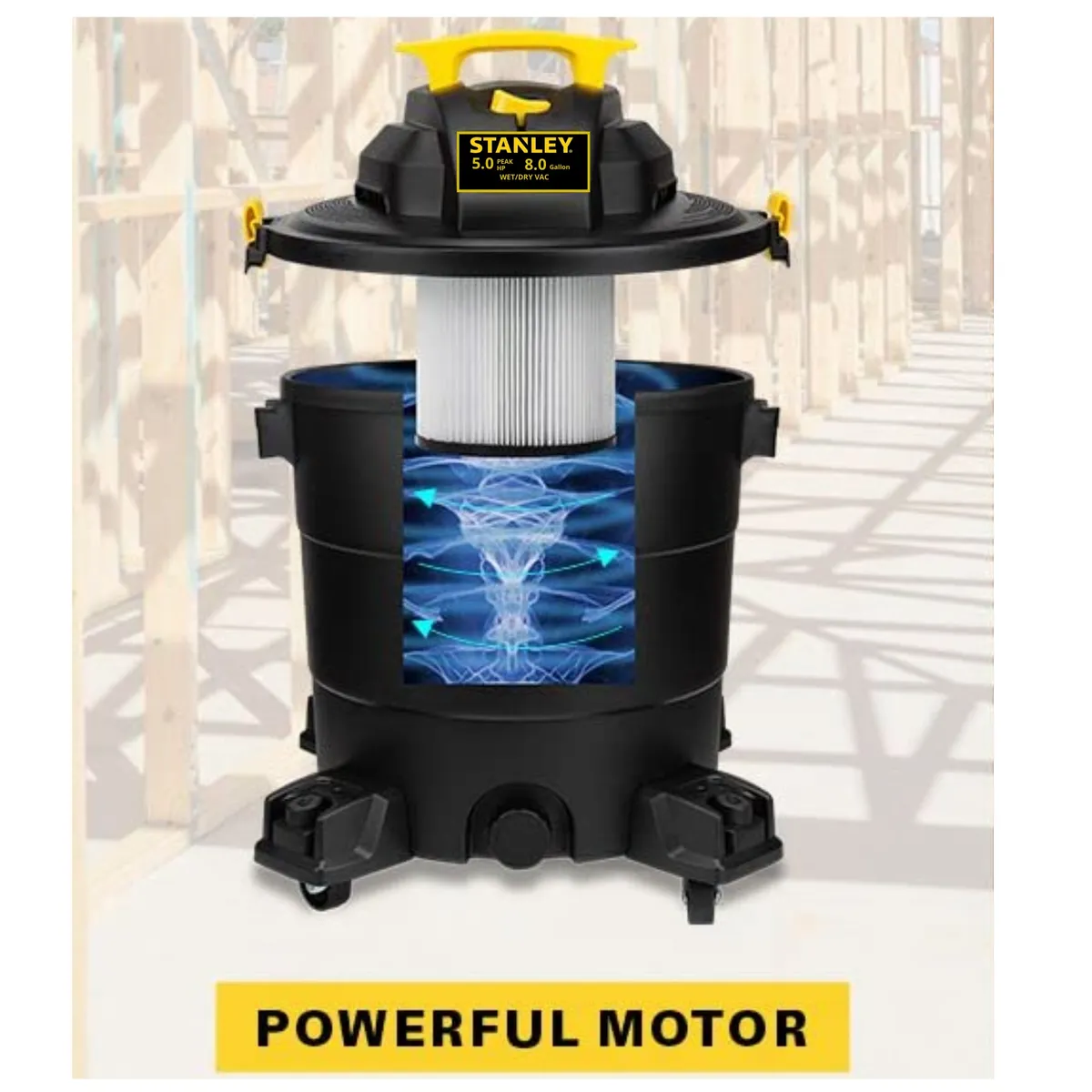 STANLEY - Aspiradora y sopladora de polvo y liquido 30L 1000W, SL19117P-B2 STANLEY