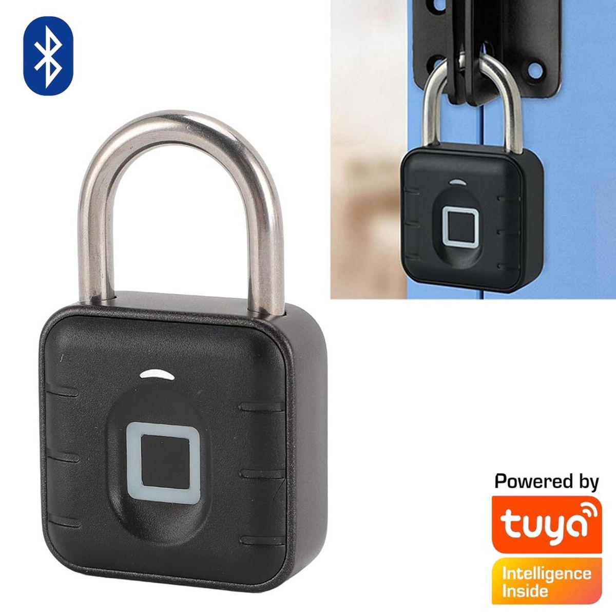 MN ELECTRONICS - Candado Inteligente Bluetooth Apertura con Huella TUYA PST-SY12