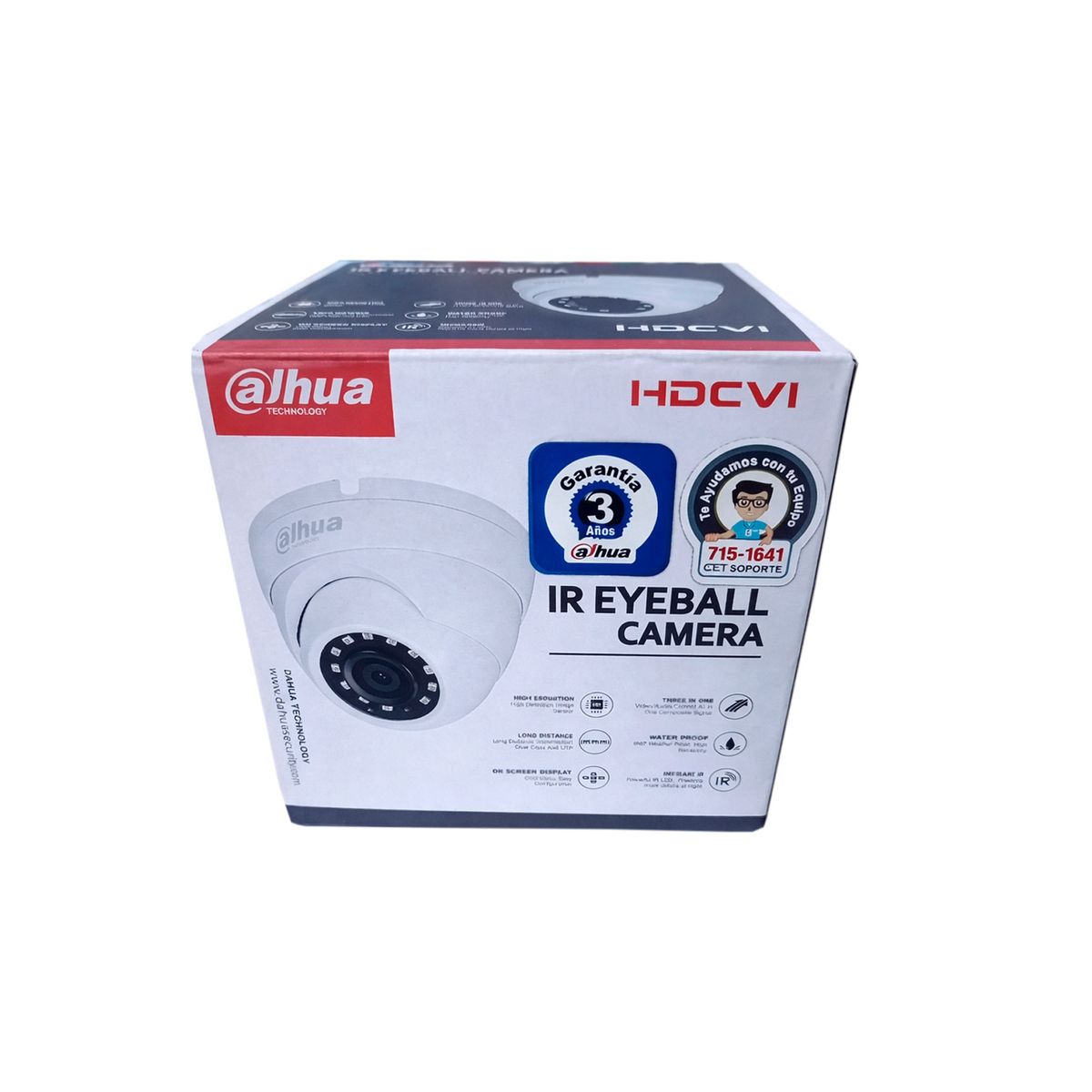DAHUA - CAMARA DAHUA IR EYEBALL HDCVI DOMO METAL 4MP P-N DH-HDW1400M-S2