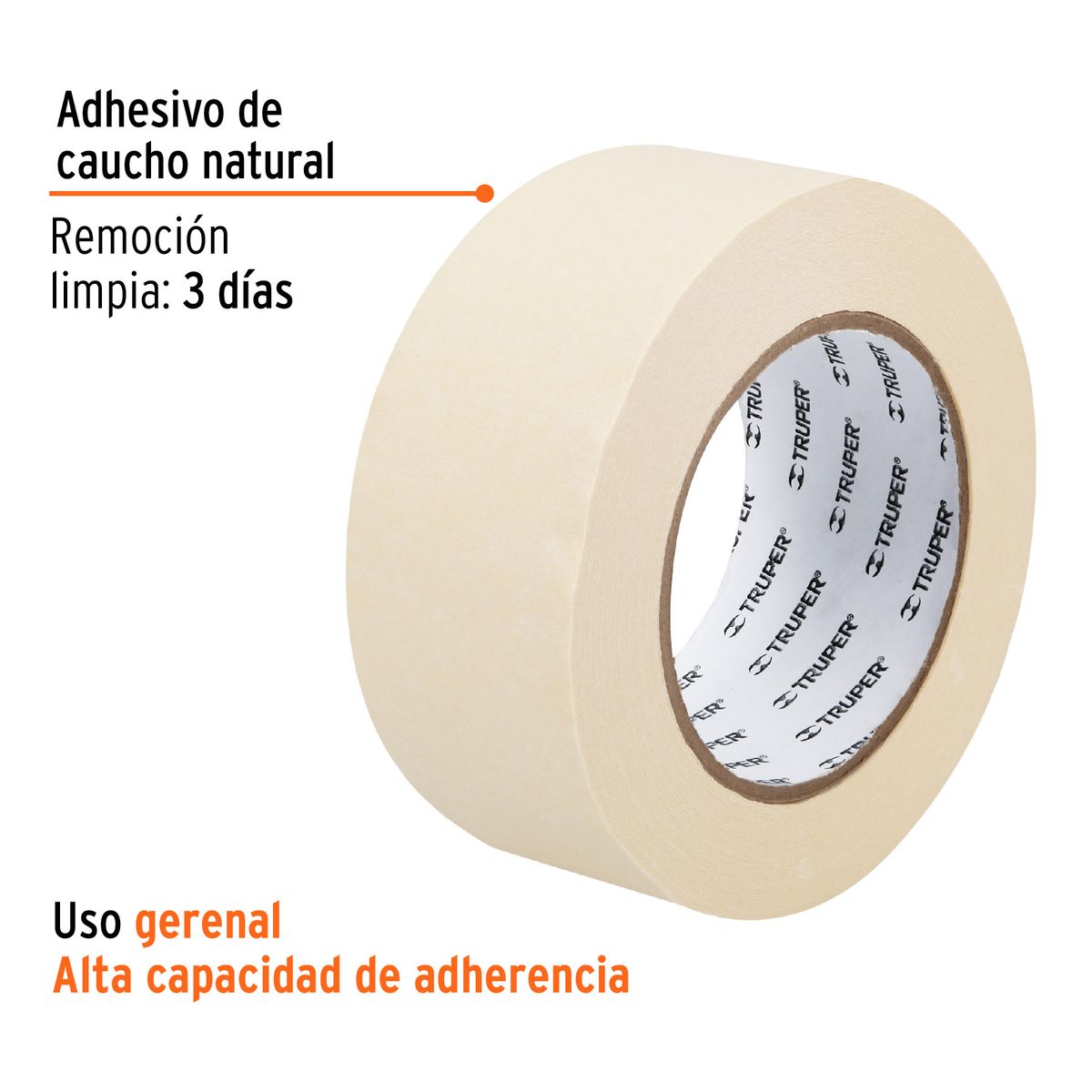 TRUPER - CINTA MASKING TAPE DE 2" X 50 M, TRUPER 12593