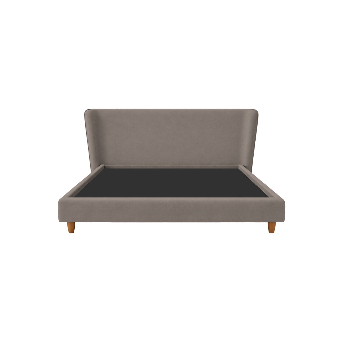 MUEBLES MACRUMO - Cama tapizada Ema - King 2 piezas - Beige oscuro