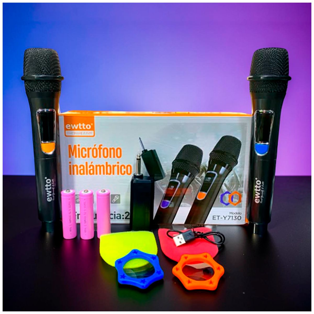 GENERICO - Micrófonos Inalámbricos EWTTO ET-Y7130