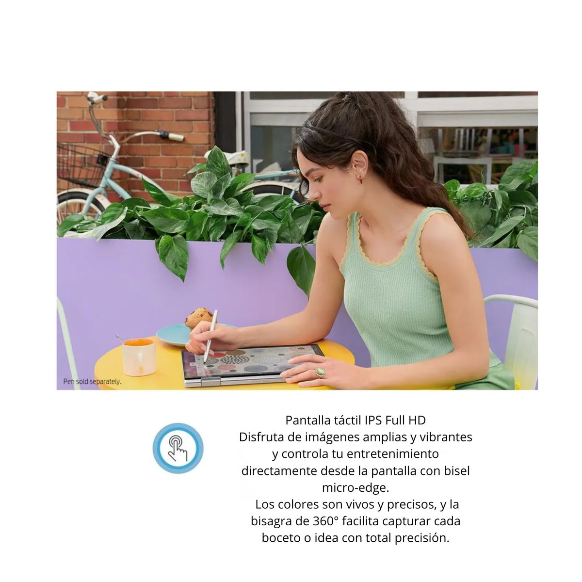 HP - Laptop HP OmniBook 5 Flip x360 14-FP0023DX Intel Core 7  Ram 16GB Disco 512GB SSD 14"  Tactil Windows 11