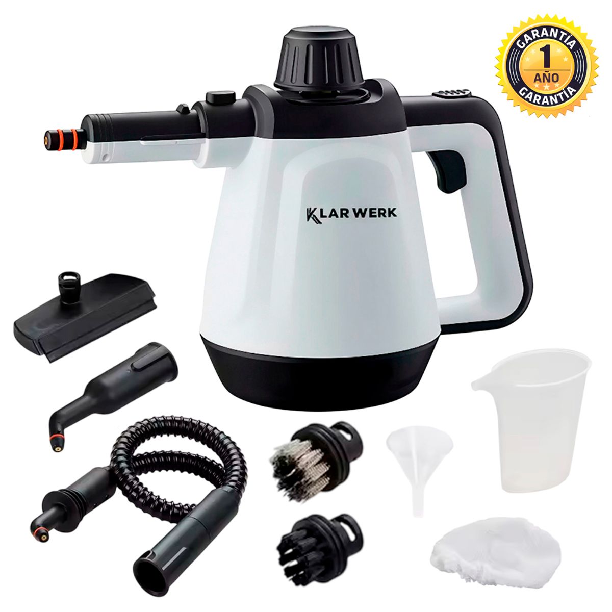 GENERICO - Limpiador a Vapor 1200W Klar Werk SC1200 Elimina Suciedad 99.99% Bacterias