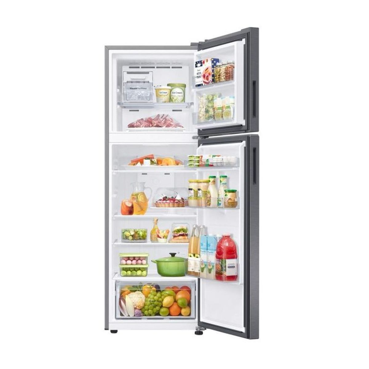 SAMSUNG - Refrigeradora Samsung Top Mount Freezer 304L Silver SDisp RT31DG5120S9PE