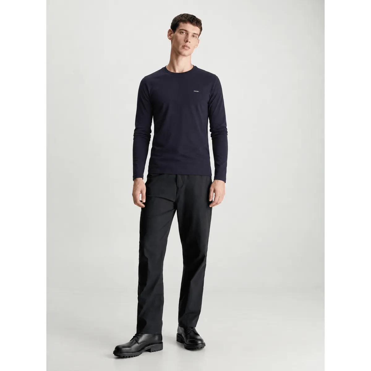 CALVIN KLEIN - CAMISETA STRETCH SLIM FIT LS T-SHIRT CK