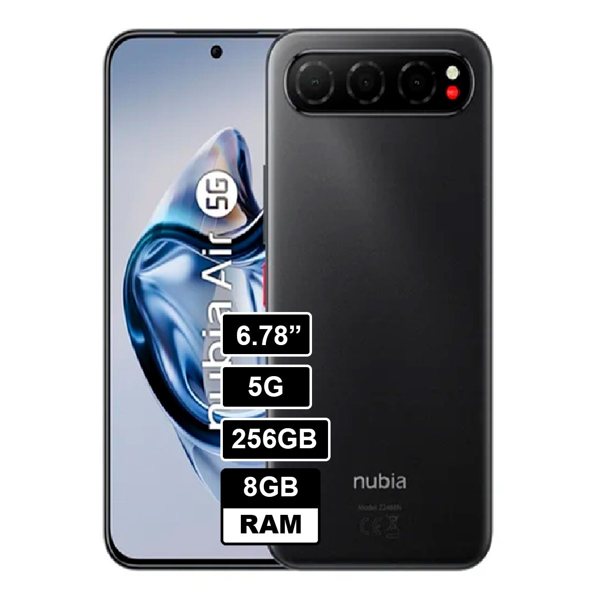 ZTE - Smartphone Nubia Air 8GB 256GB Negro