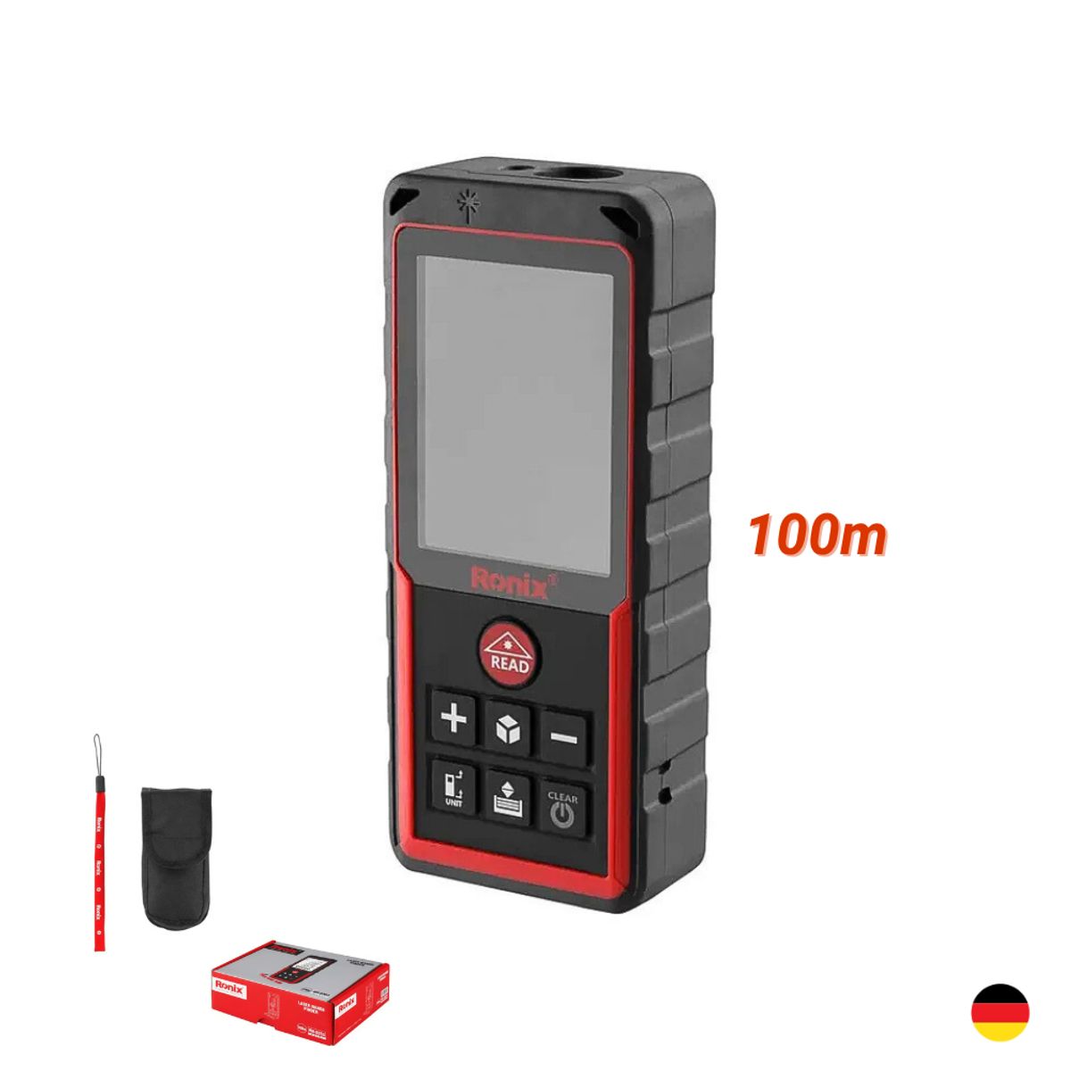 RONIX - Medidor de Distancia Laser 100 Metros RONIX RH-9353