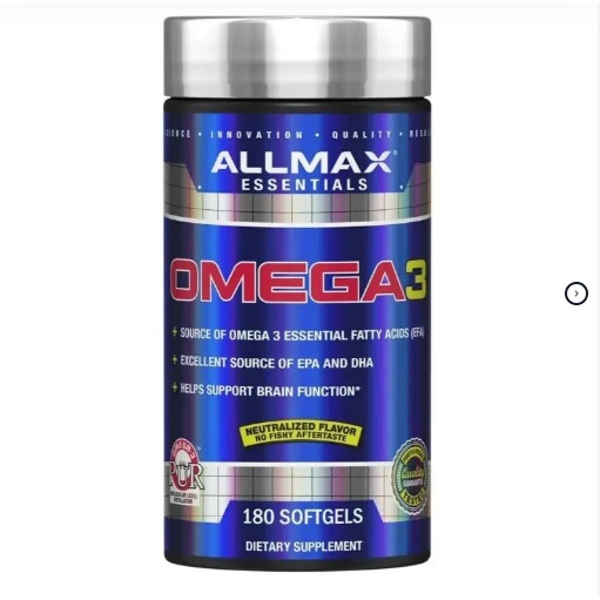 SUI GENERIS - omega 3, 180 capsulas 1000 mg, hecho en USA