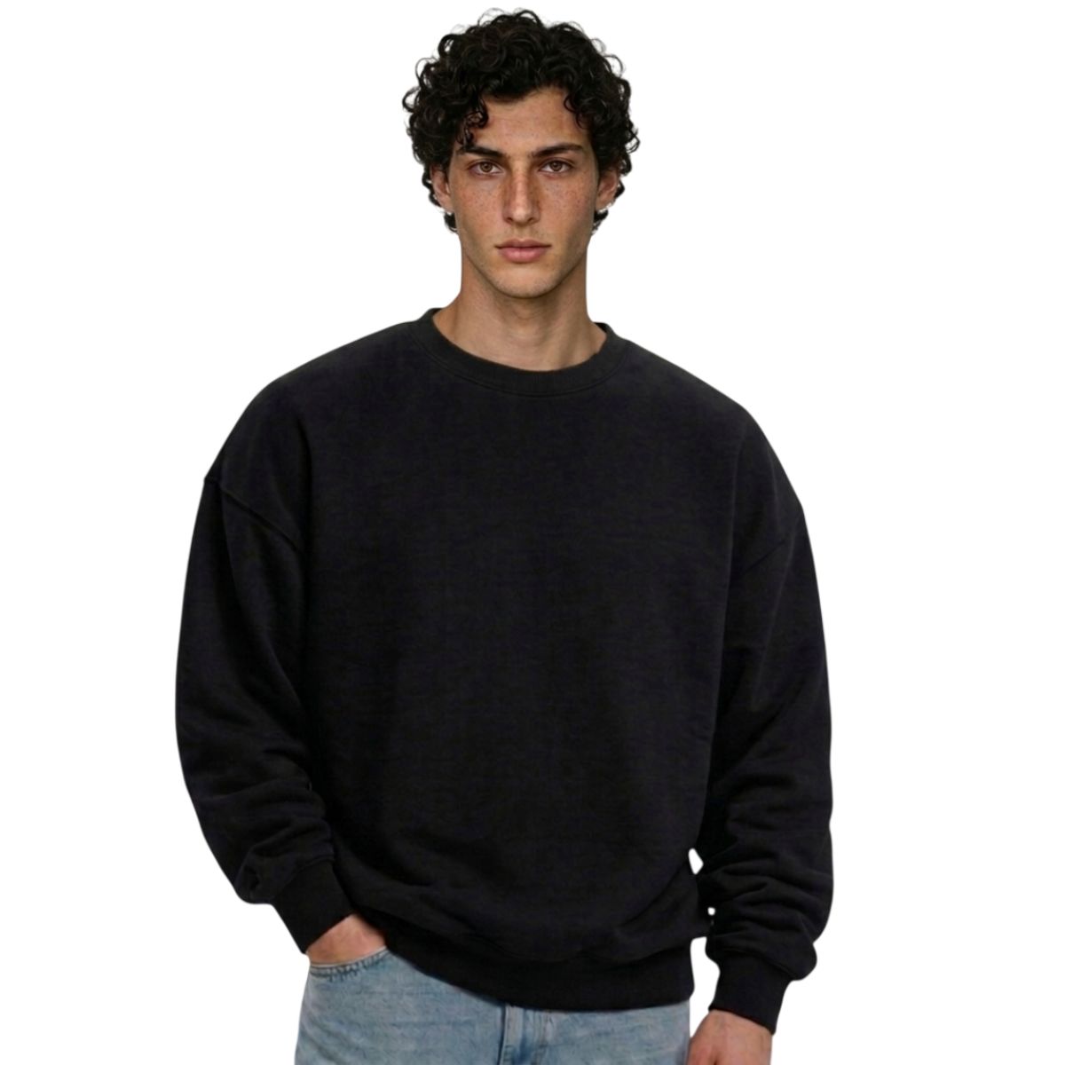GENERICO - Polera Hombre Básica Oversize