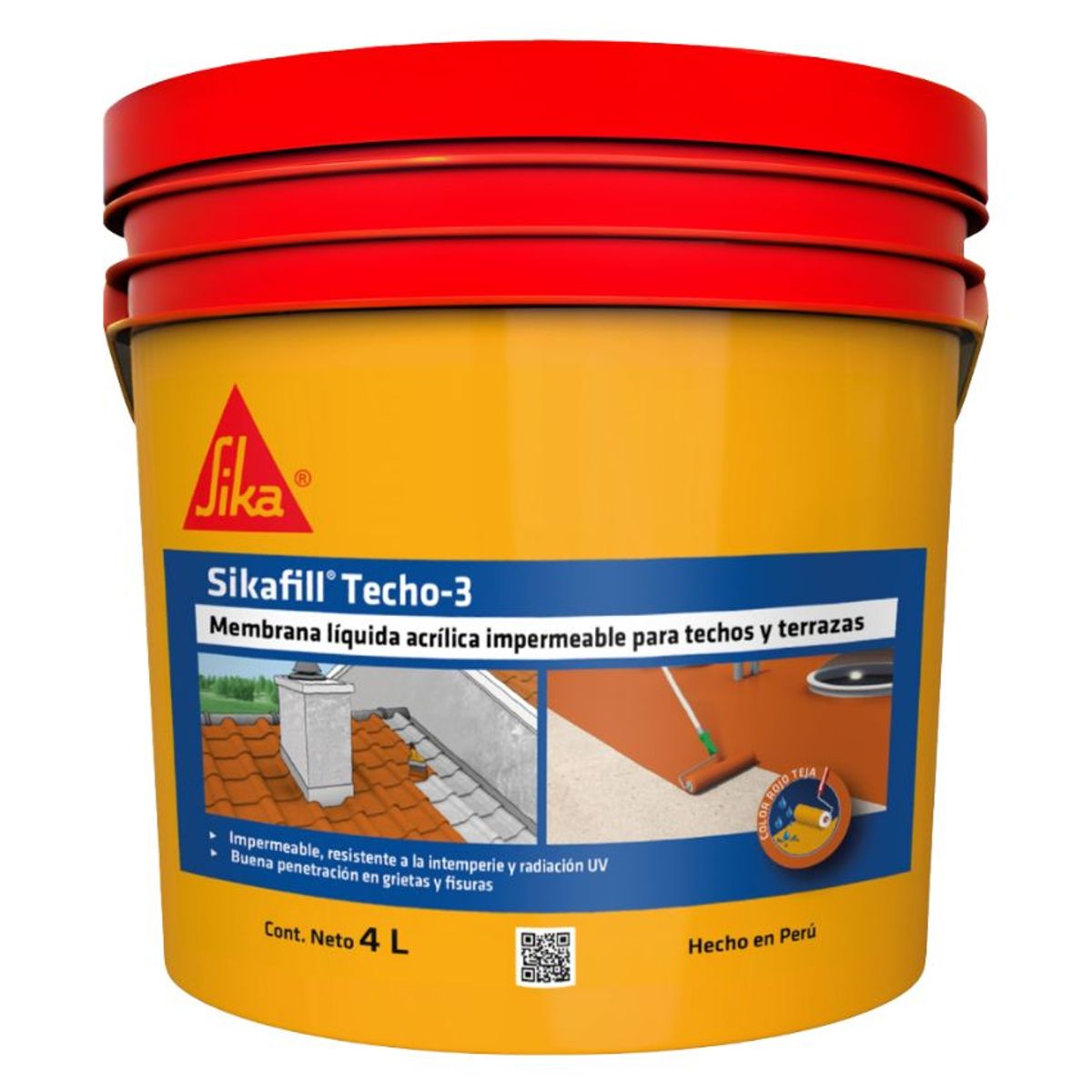 GENERICO - Pack 3 Impermeabilizantes para techos gris x 4lt + Silicona para baño
