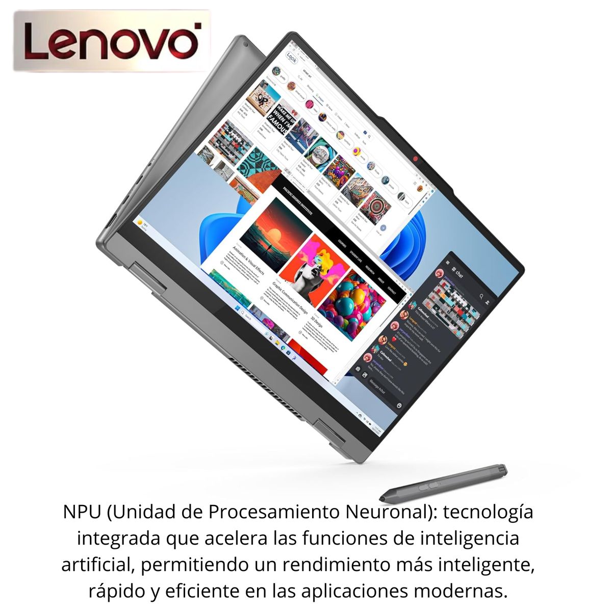 LENOVO - Laptop Lenovo IdeaPad 5 2 en 1 Intel Ultra 5 - 225V 8GB RAM 512GB SSD 14" WUXGA Touch