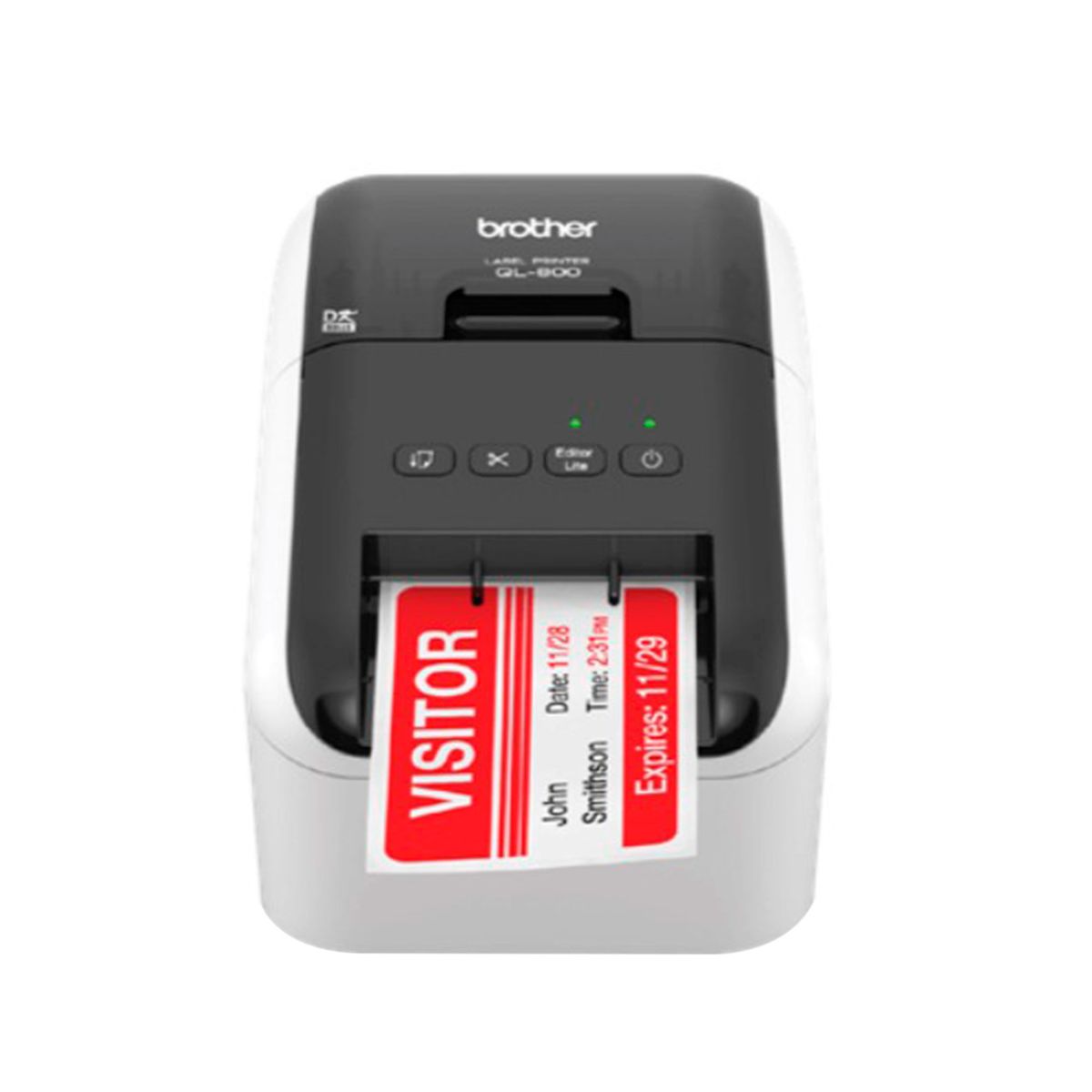 BROTHER - IMPRESORA ETIQUETADORA BROTHER QL-800 IMPRIME A NEGRO Y ROJO P-NQL800