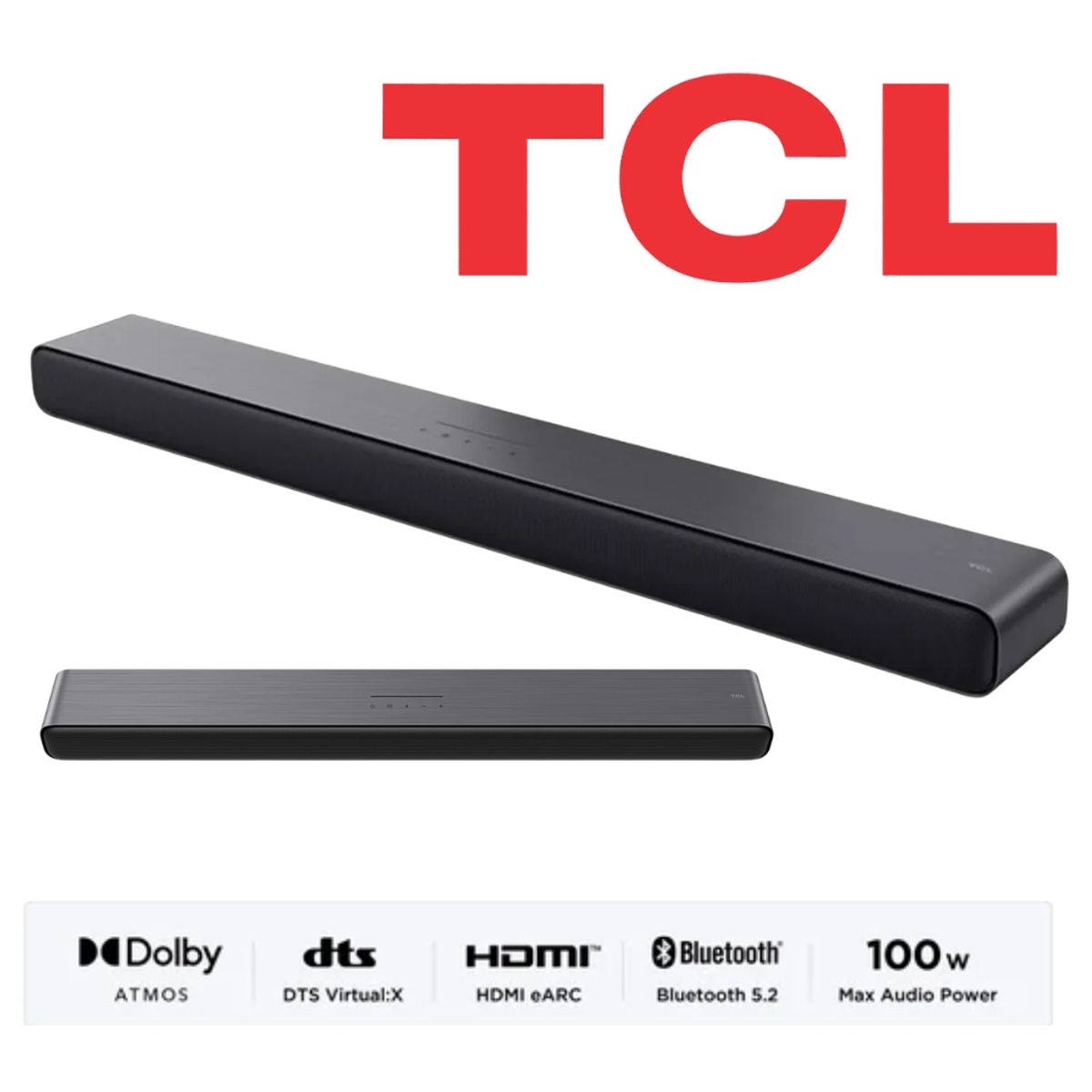 TCL - SOUNDBAR TCL 100W COLOR NEGRO MOD S45H