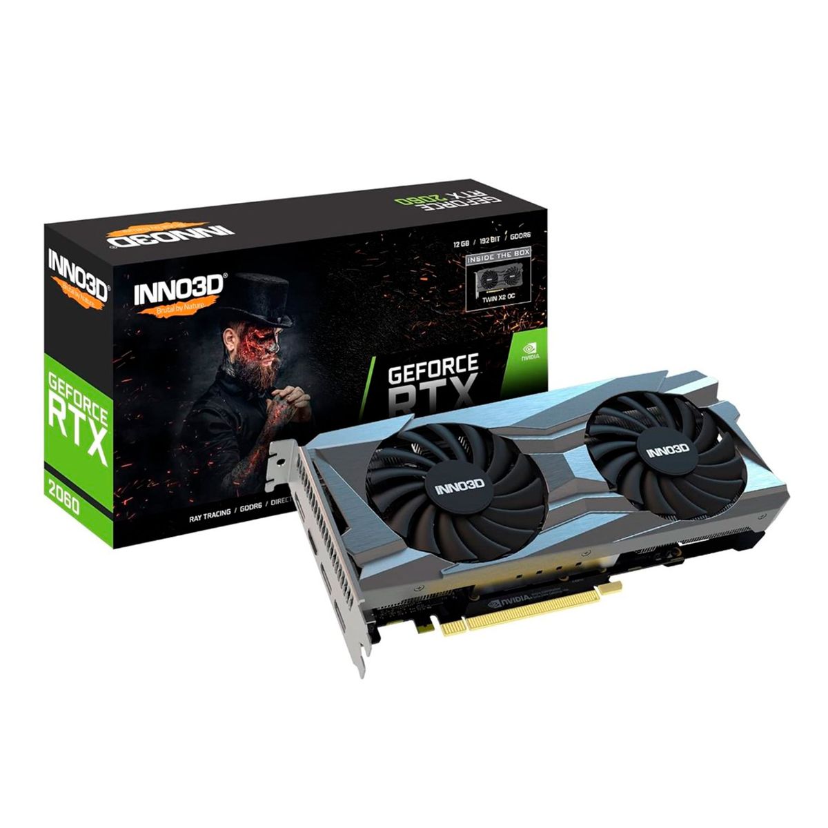 GENERAL - TARJETA DE VIDEO INNO3D GEFORCE RTX 2060 P-N N20602-12D6X-1713VA32R