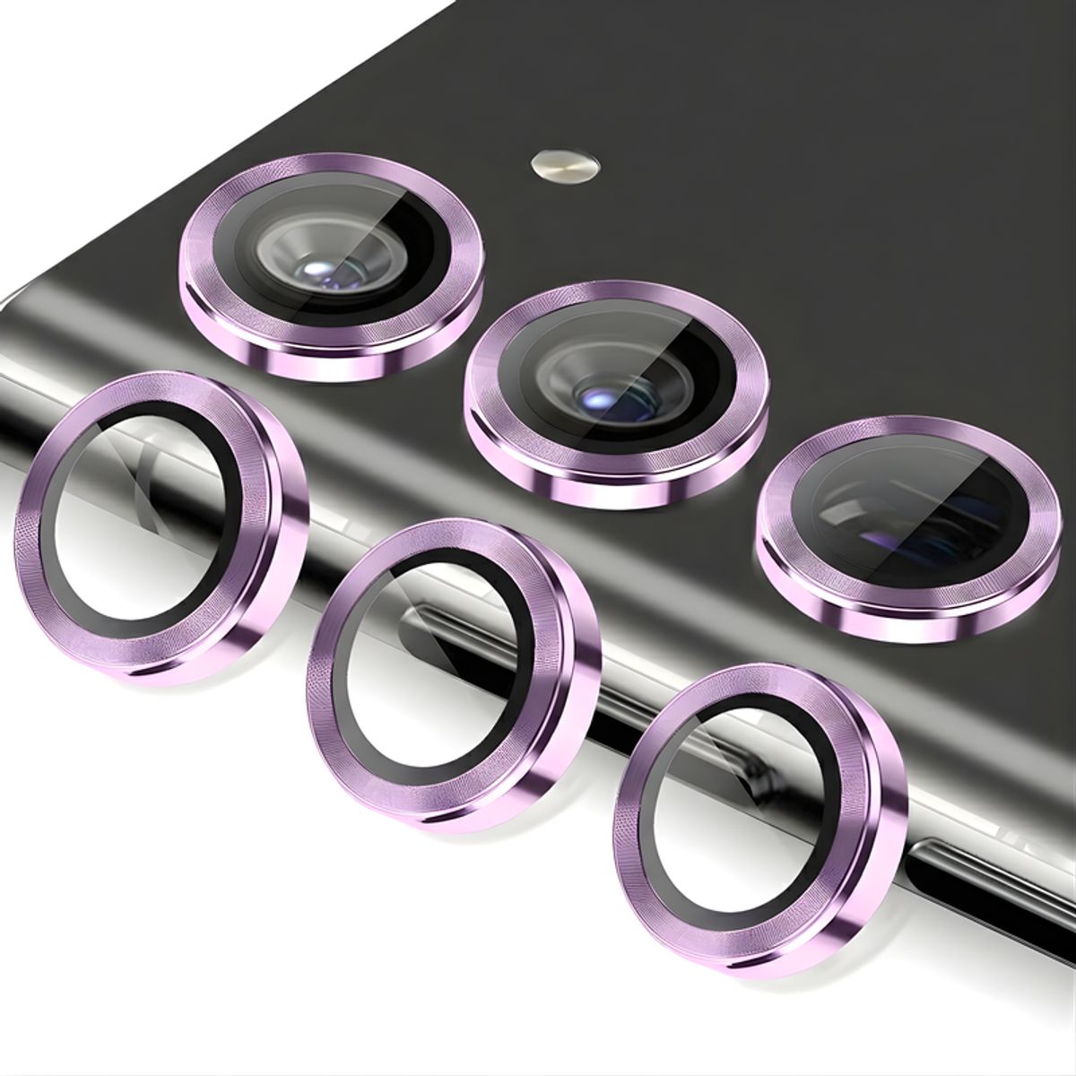SHIELD - Mica Protector de Cámara Individuales Metálico Lila para Samsung Galaxy S25 FE