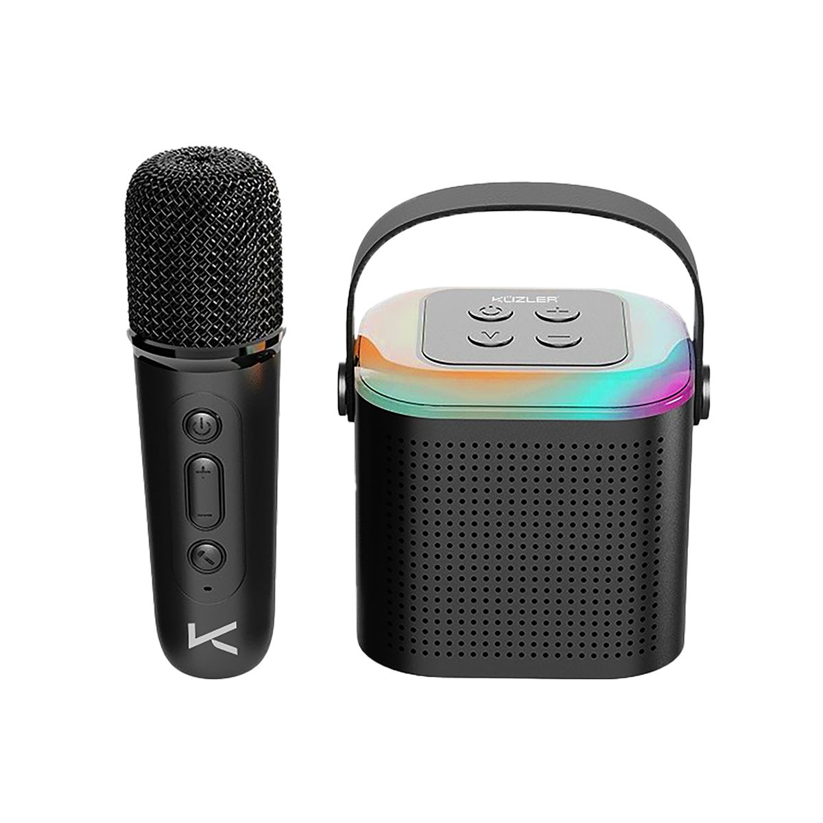 KUZLER - Mini Parlante Karaoke 100W con Micrófono Bluetooth SINGPRO-1