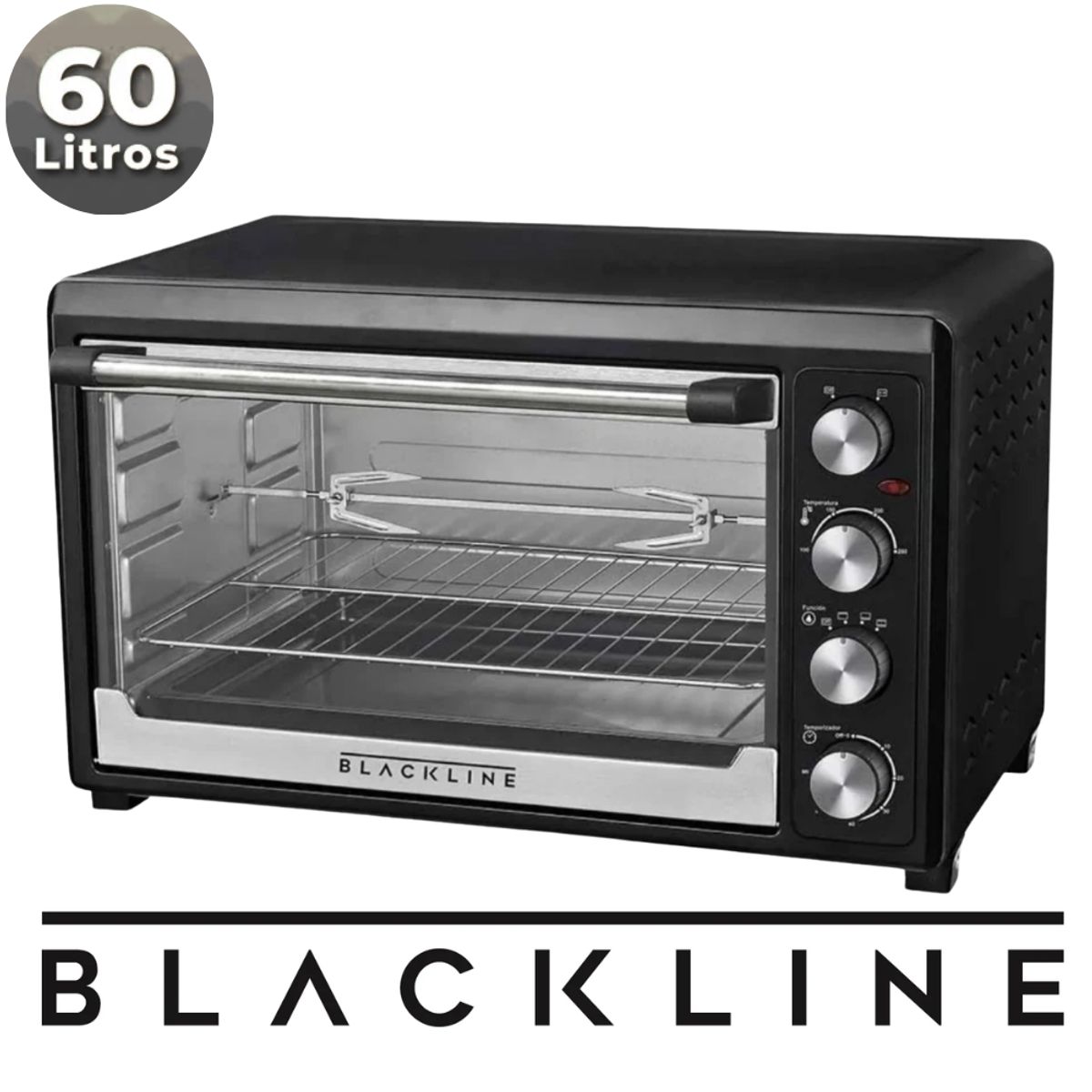 BLACKLINE - HORNO ELÉCTRICO BLACKLINE 60LT NEGRO MOD GR60AR
