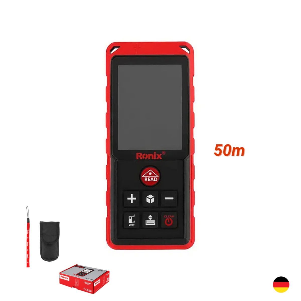 RONIX - Medidor de Distancia Laser 50 Metros RONIX RH-9351