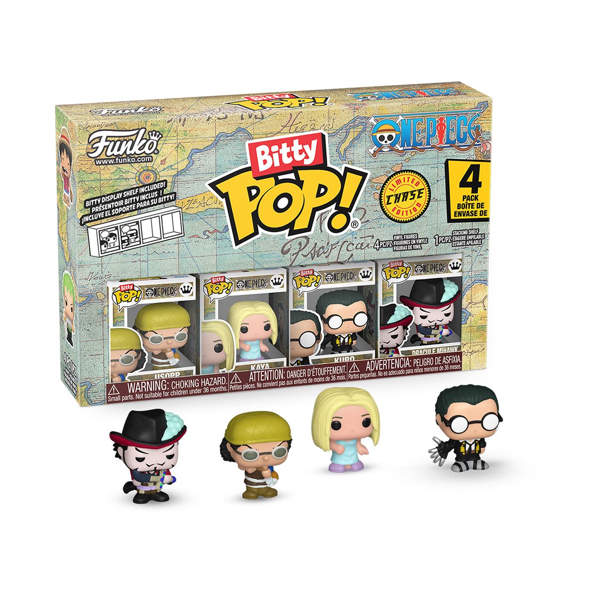 FUNKO - Funko Bitty Pop Anime One Piece - 4pack Usopp