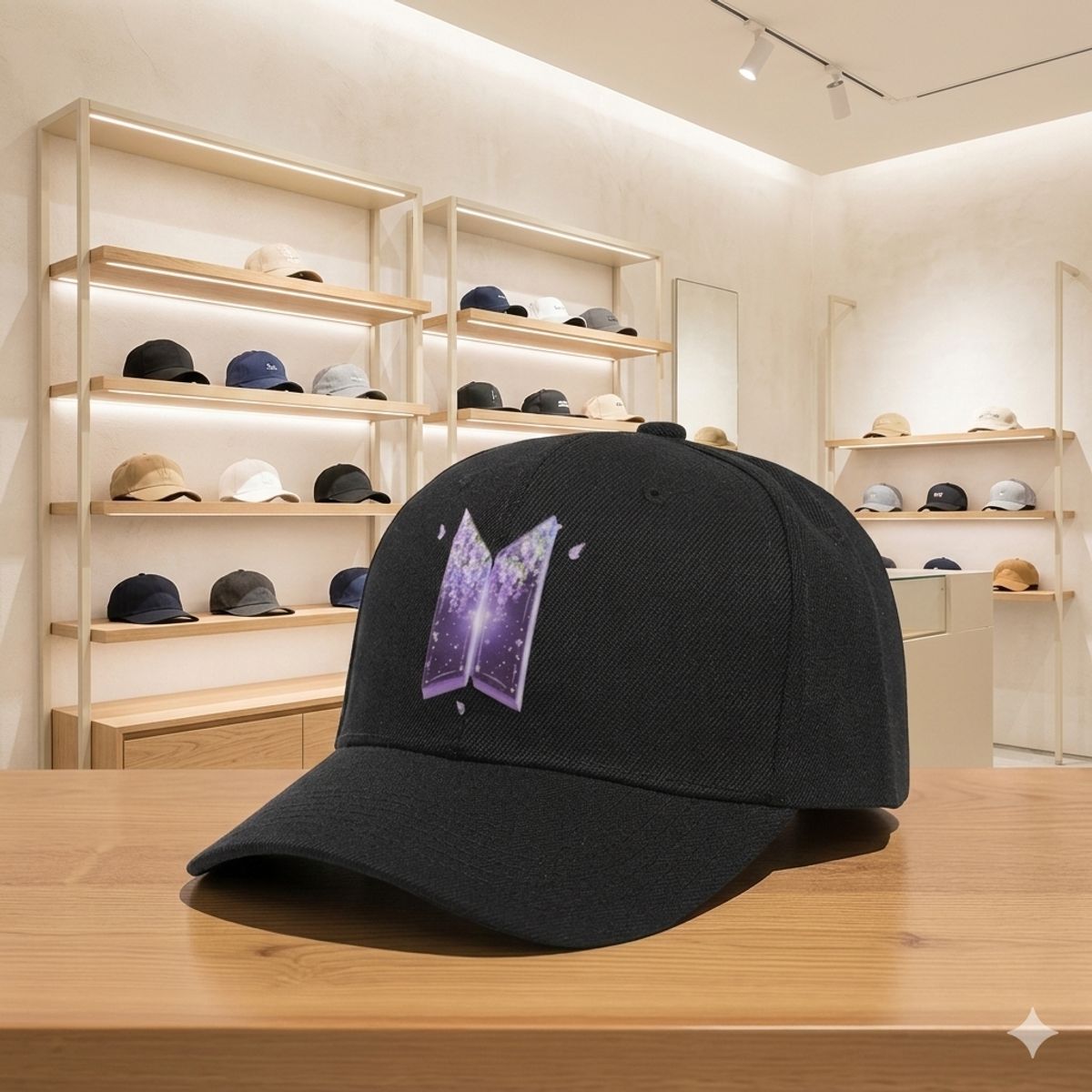 GENERICO - GORRO GORRA SOMBRERO DE BTS DE TEMATICA DE K-POP- PARA FANS DE ARMY Y BTS