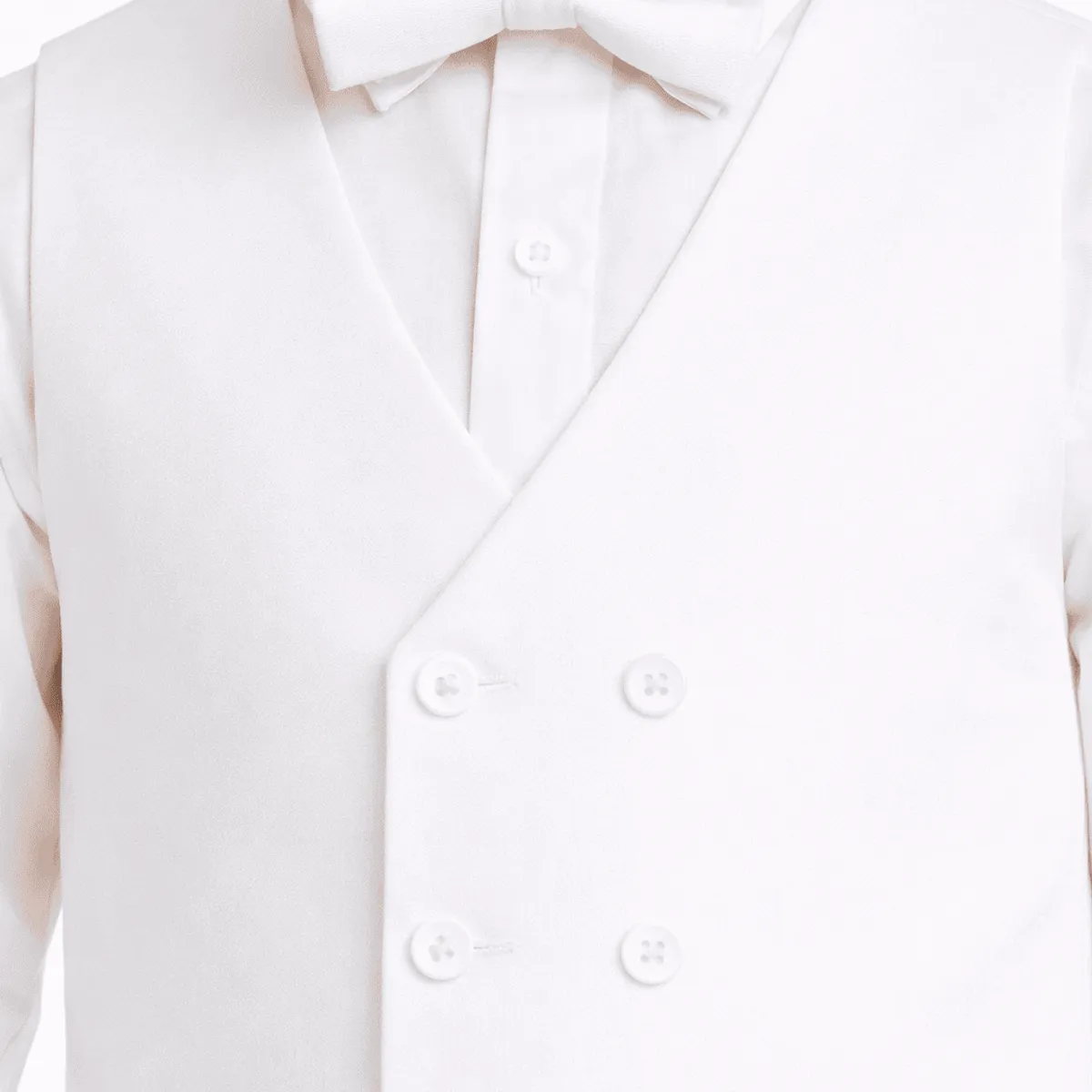 GENERICO - CONJUNTO PANTALÓN CHALECO CORBATA BLANCO
