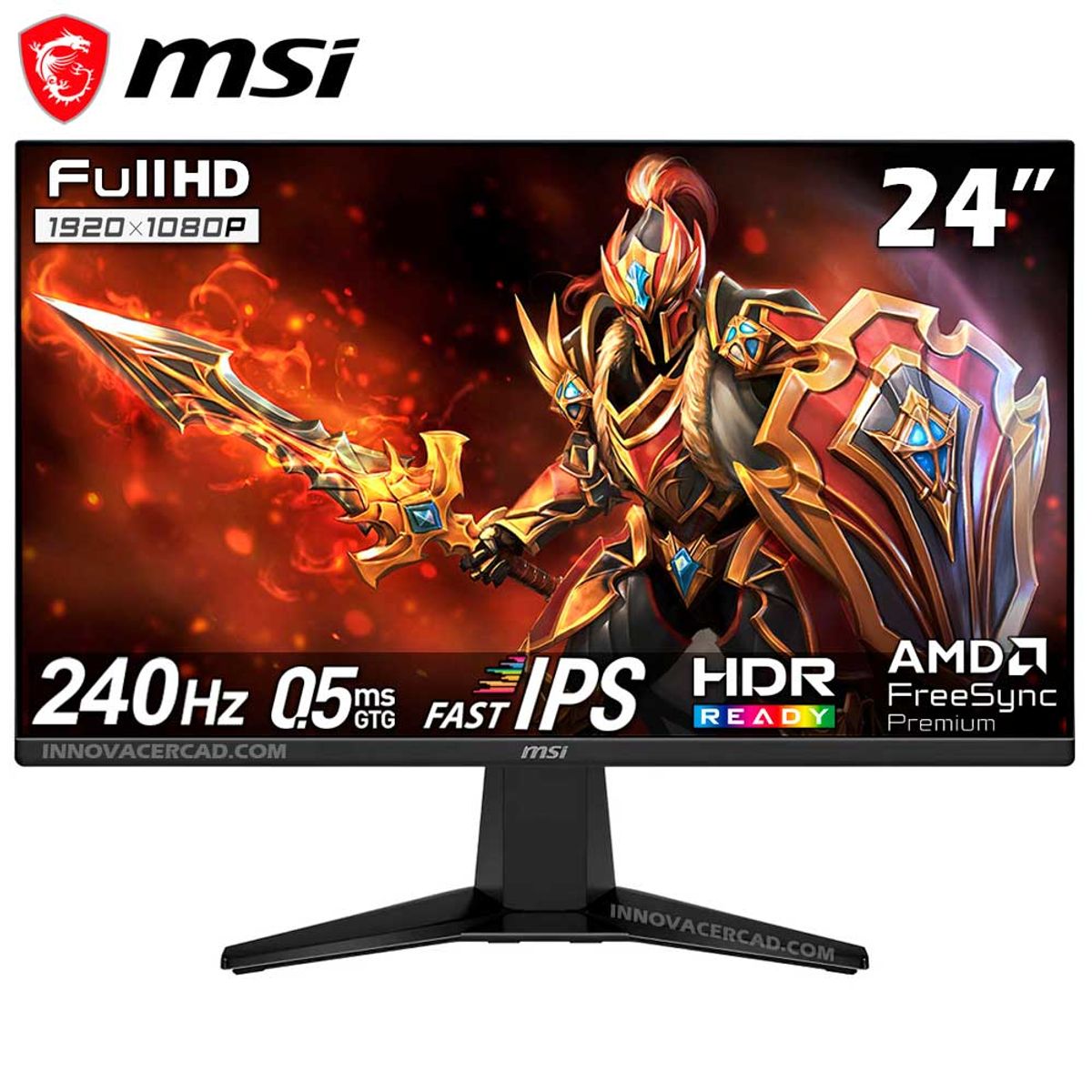 MSI - MONITOR MSI MAG 245F X24, 23.8 RAPID IPS, FHD, 240Hz, 0.5ms, FreeSync