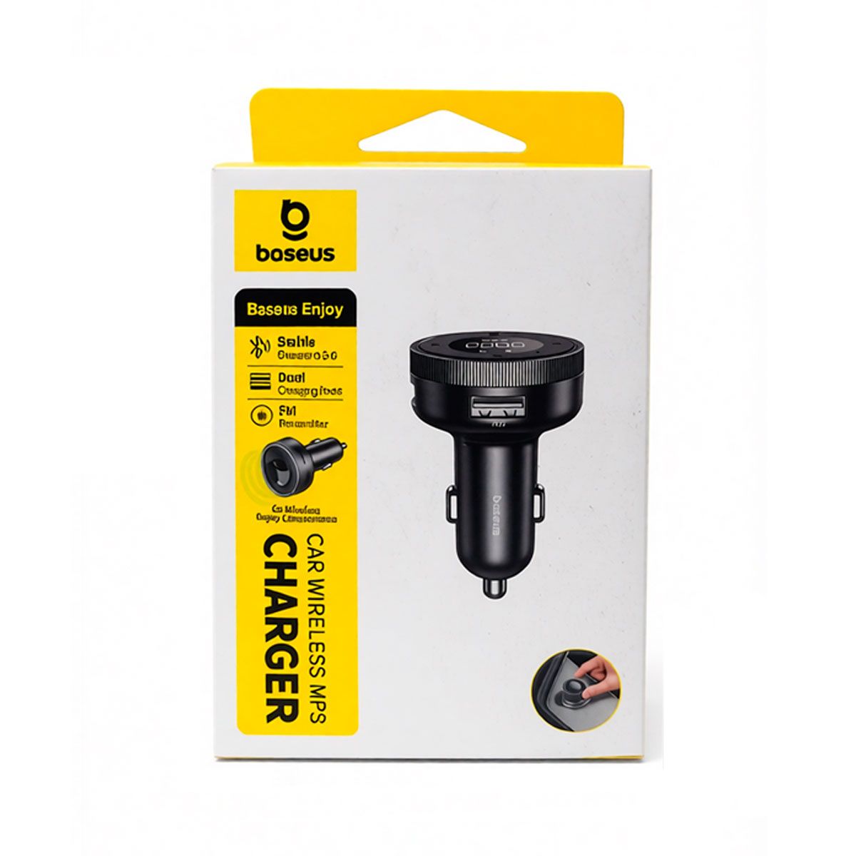 BASEUS - Baseus Transmisor Fm Mp3 Bluetooth 5.0 Cargador Celular Auto